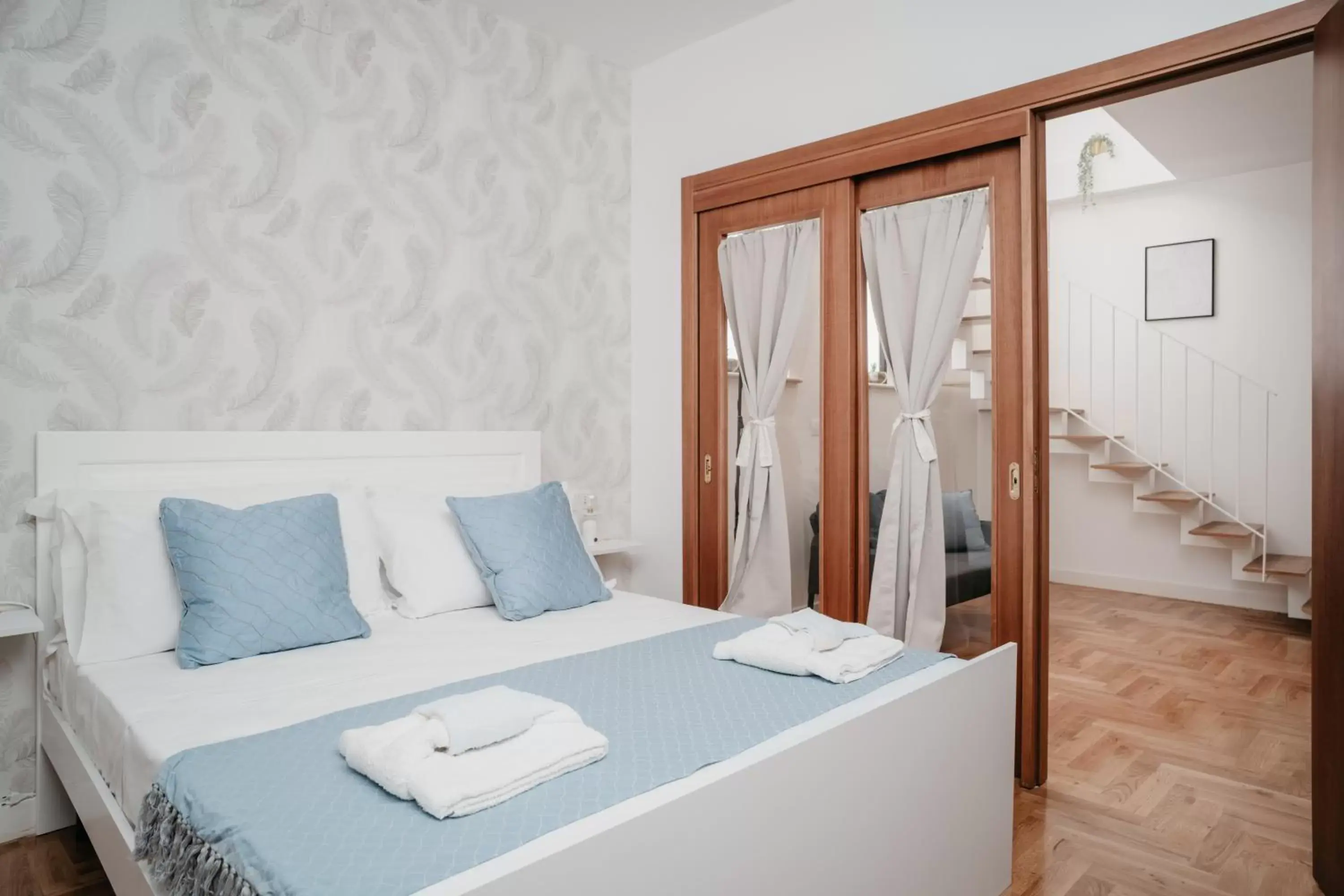 Bedroom, Bed in Vista Napoli Residence by Casa Napoletana