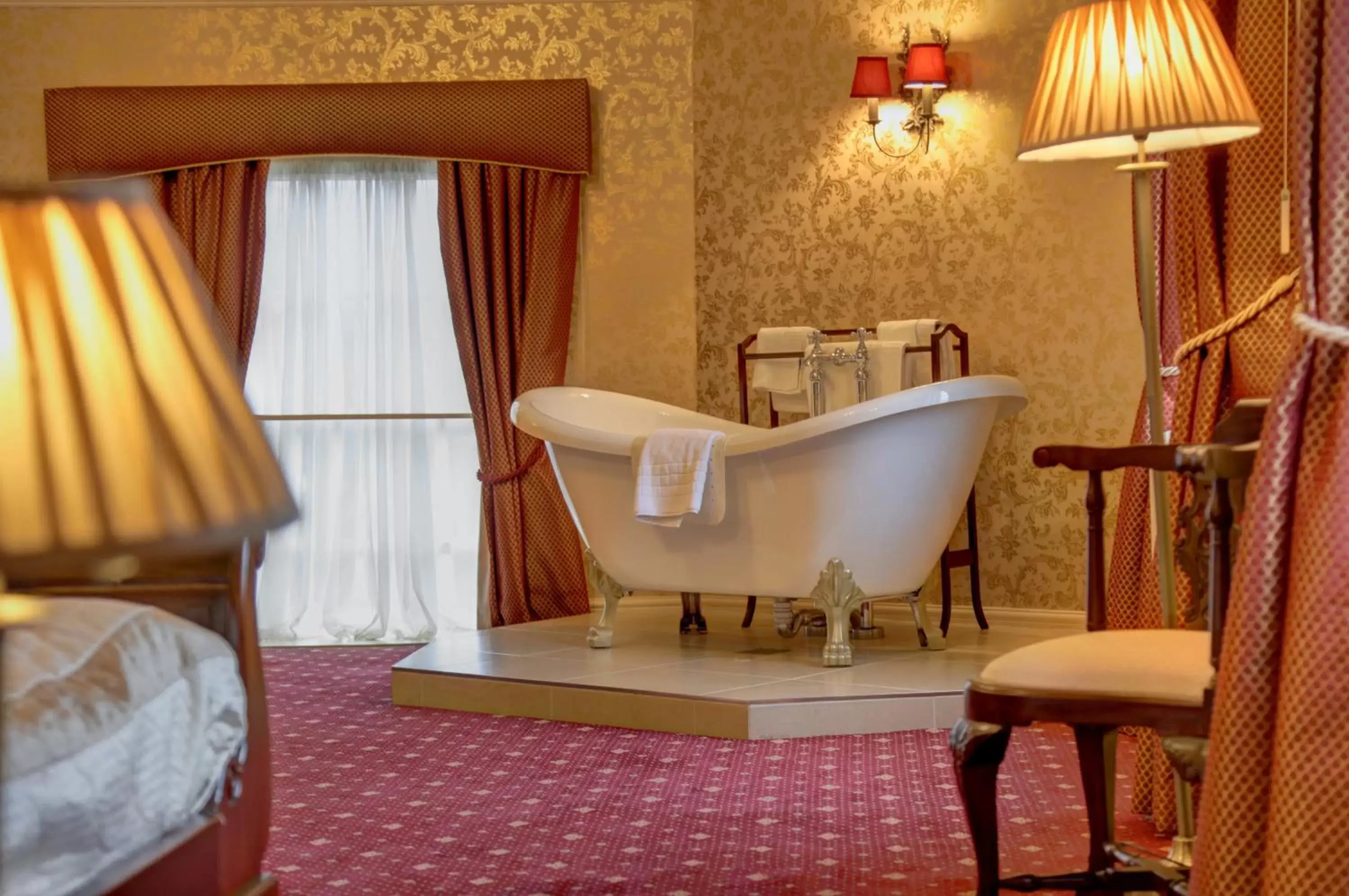 Bedroom, Bathroom in Rossett Hall Hotel