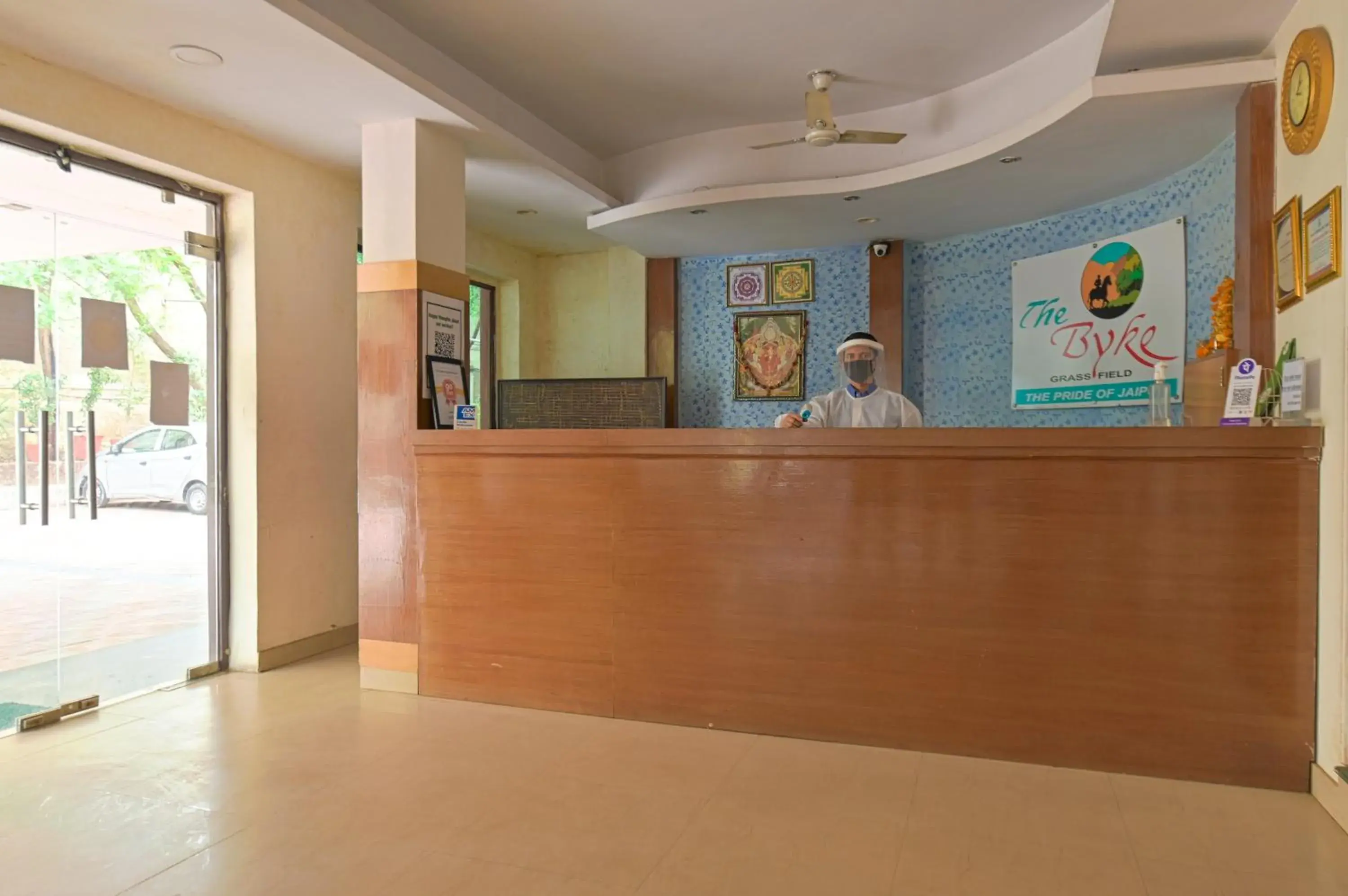 Lobby or reception in The Byke Grassfield Resort with Outdoor Pool, Shyam Nagar, Jaipur Lobby or reception in The Byke Grassfield Resort with Outdoor Pool, Shyam Nagar, Jaipur