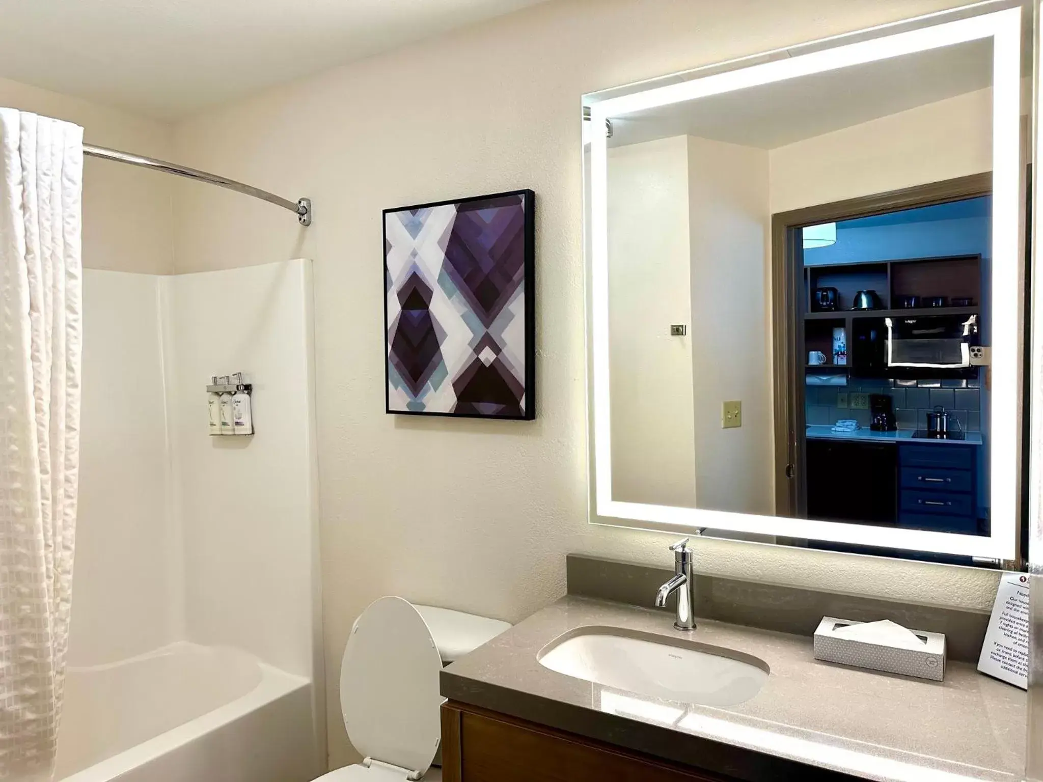 Bathroom in Candlewood Suites Savannah Airport, an IHG Hotel