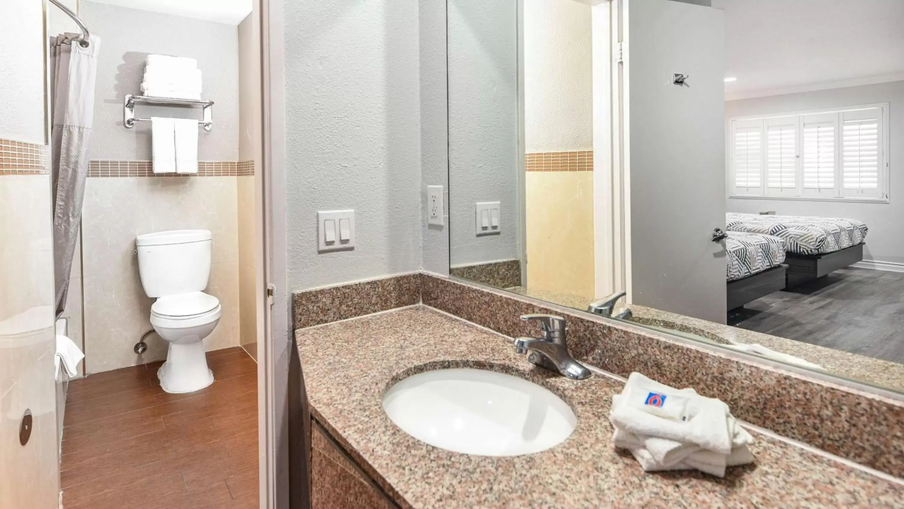 Bathroom in Motel 6-Anaheim, CA - Convention Center