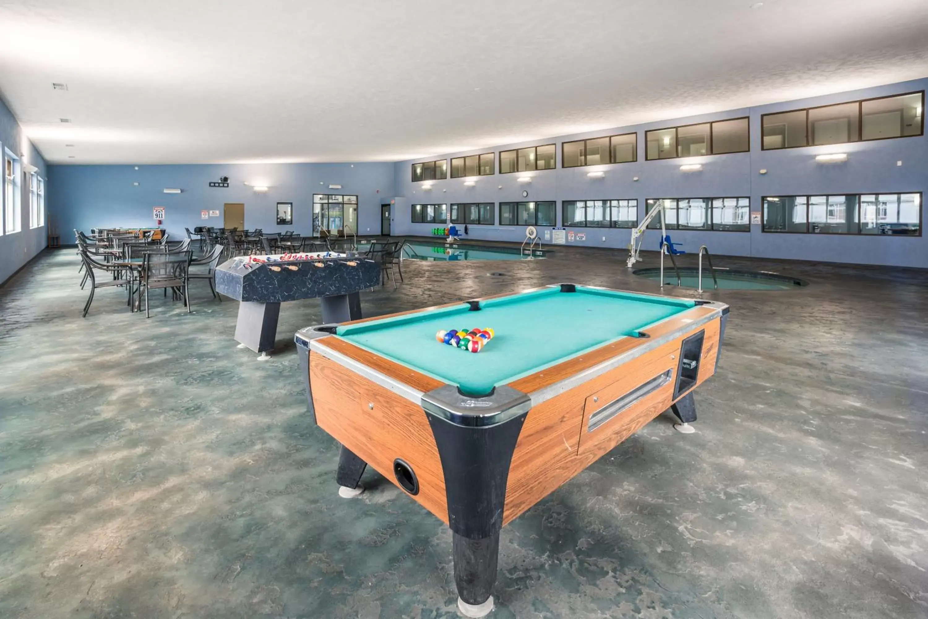 Pool view, Billiards in AmericInn by Wyndham Green Bay Near Stadium