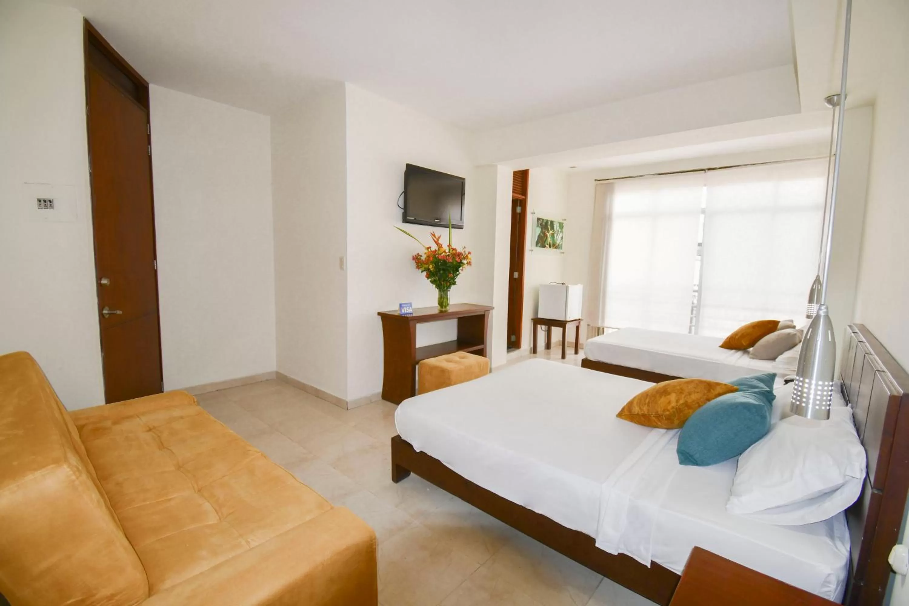 Bed in Hotel Mónaco Armenia