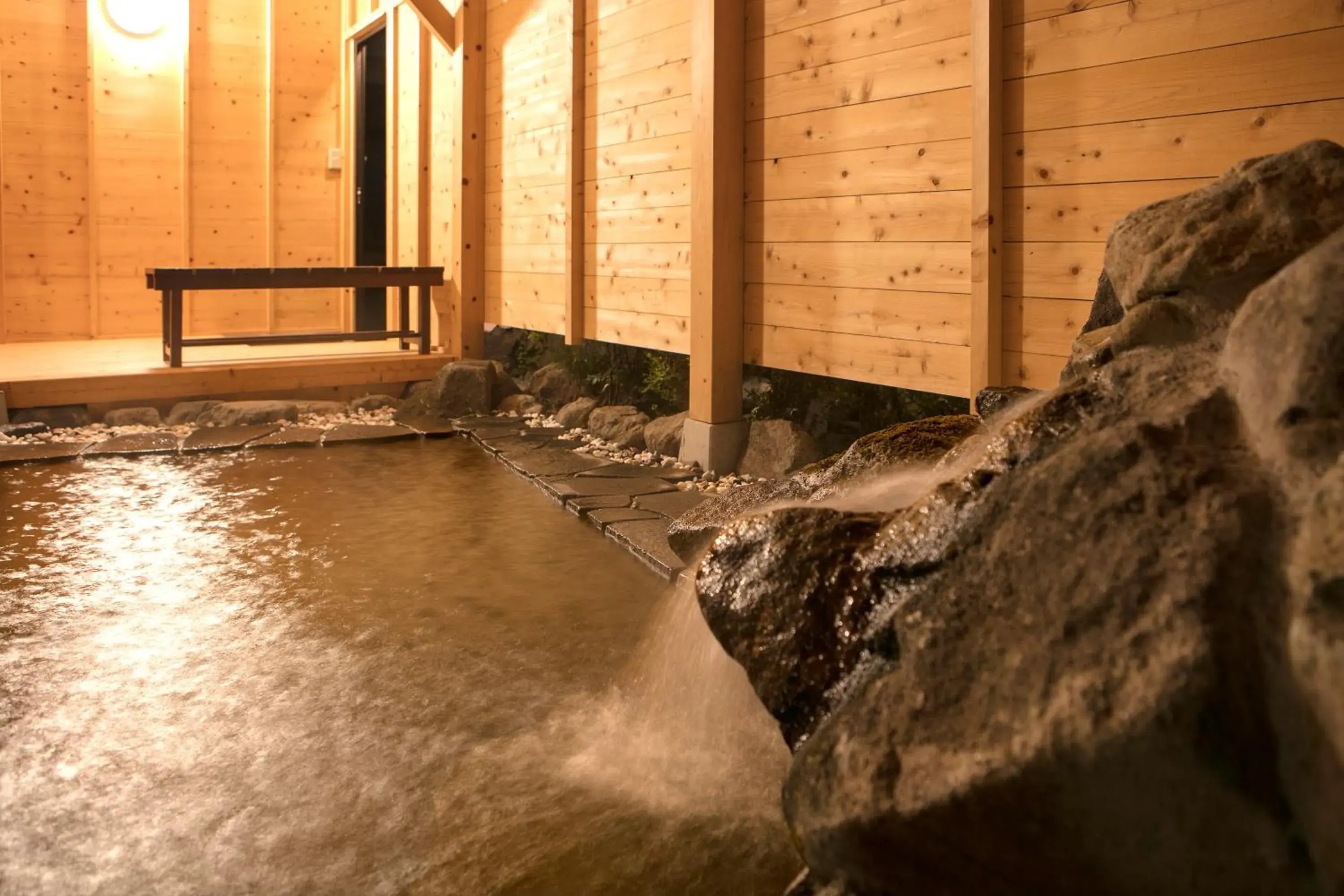 Hot Spring Bath in Ryokan Warabino