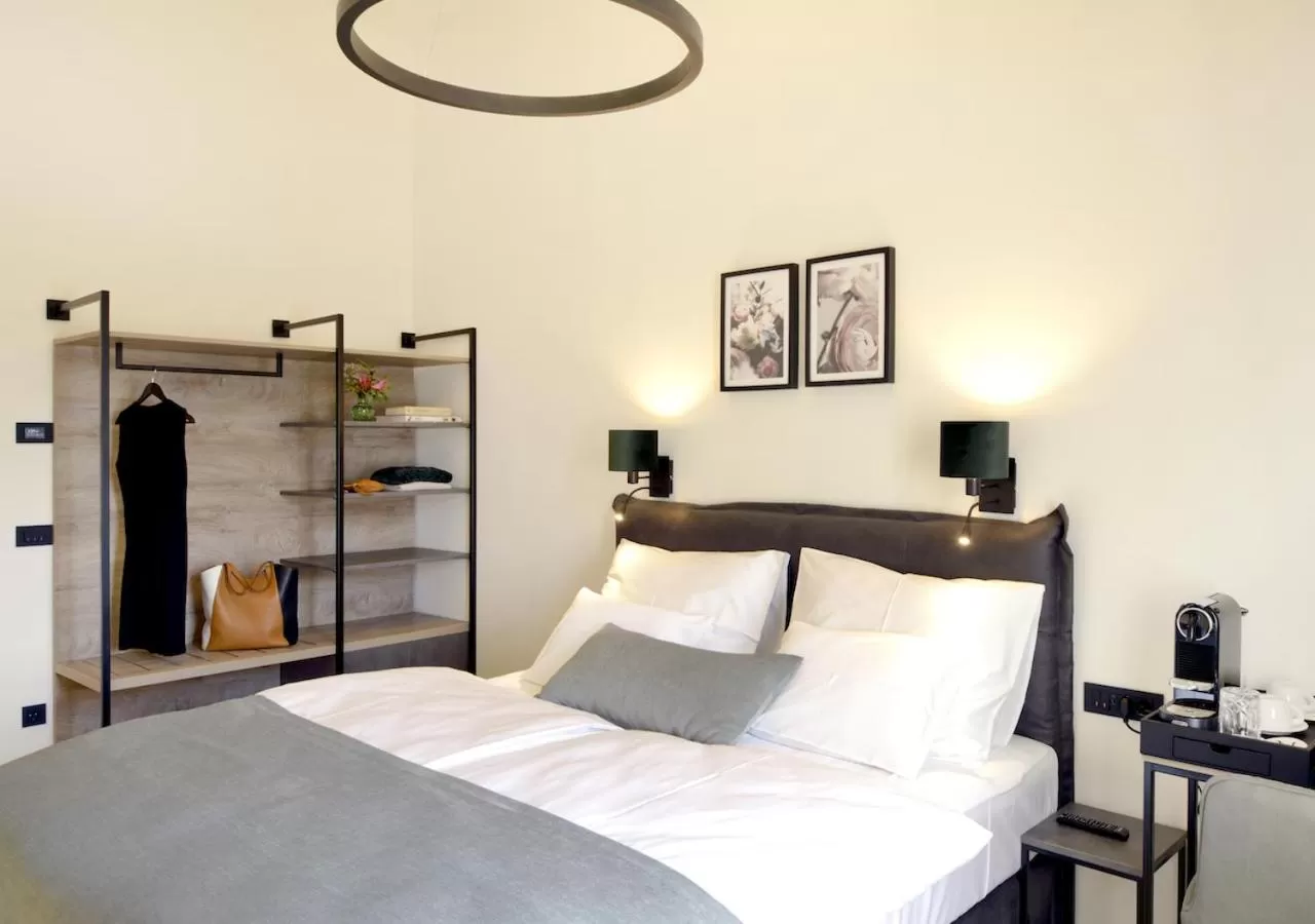 Bed in Hotel Maribor & Garden Rooms