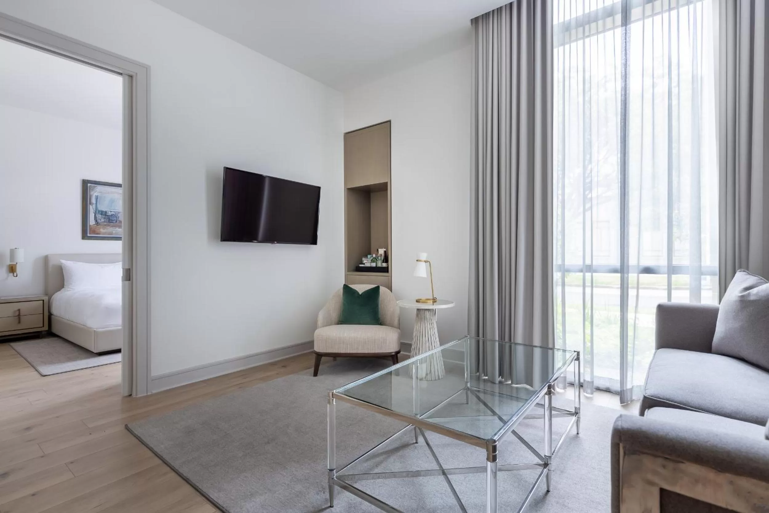 Bed in La Colombe d'Or Hotel