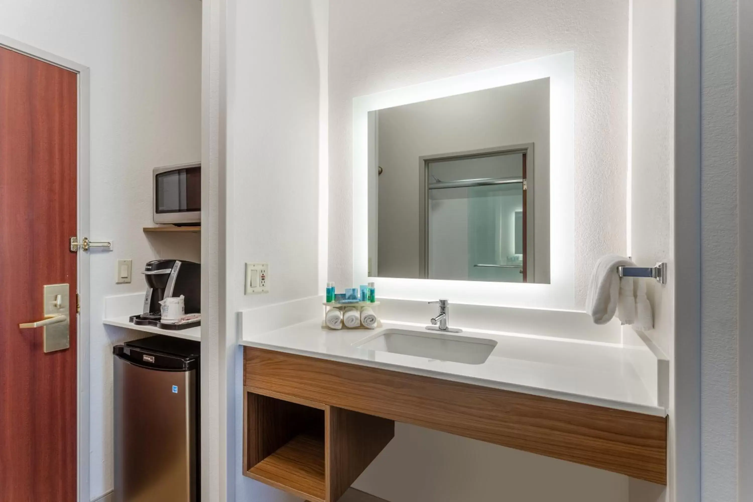 Bathroom in Holiday Inn Express Hotel & Suites Burlington, an IHG Hotel