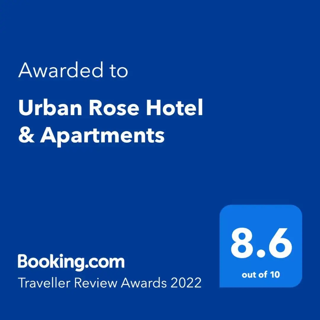 Certificate/Award, Logo/Certificate/Sign/Award in Urban Rose Hotel & Apartments