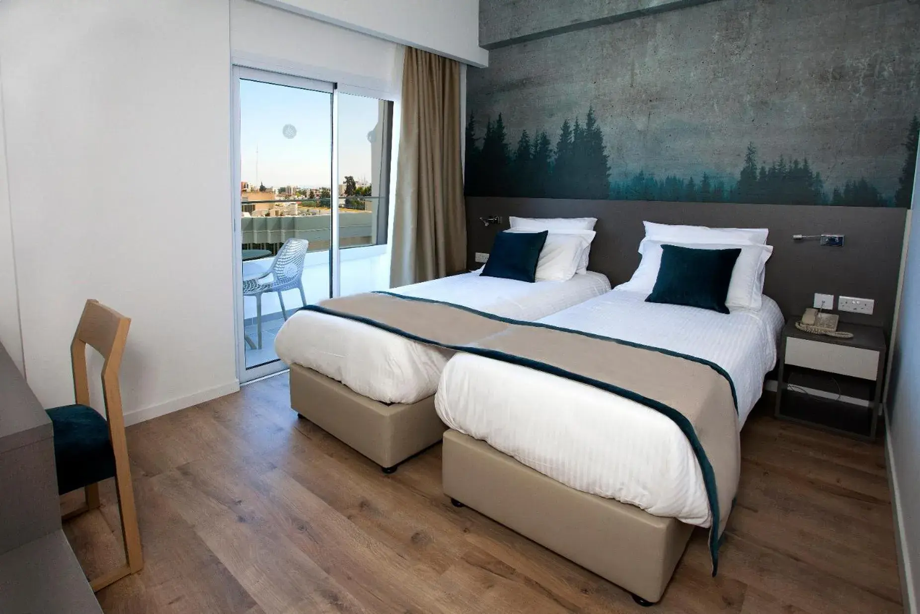 Bedroom, Bed in Pefkos City Hotel