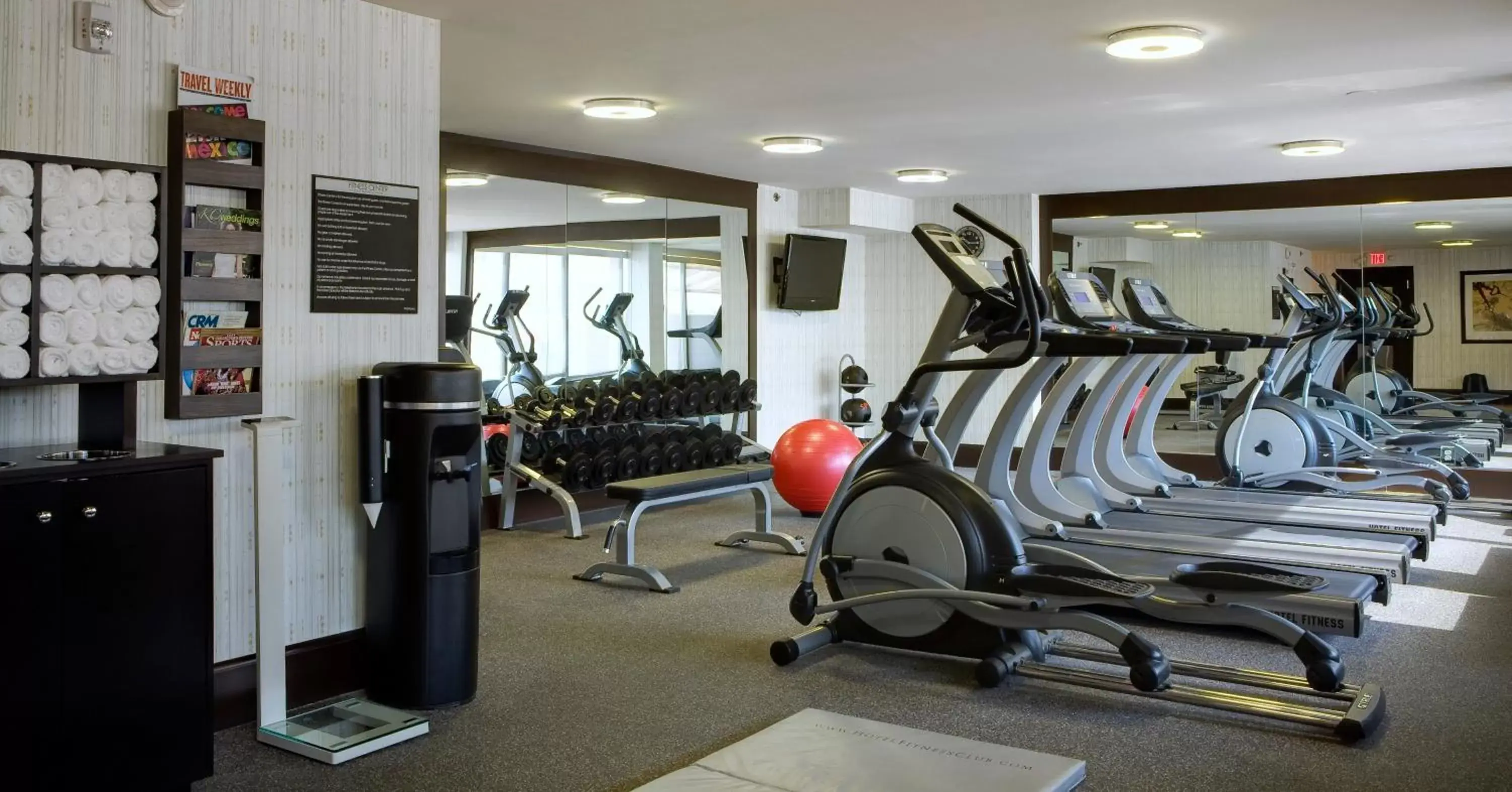 Fitness centre/facilities in Crowne Plaza Kansas City Downtown, an IHG Hotel