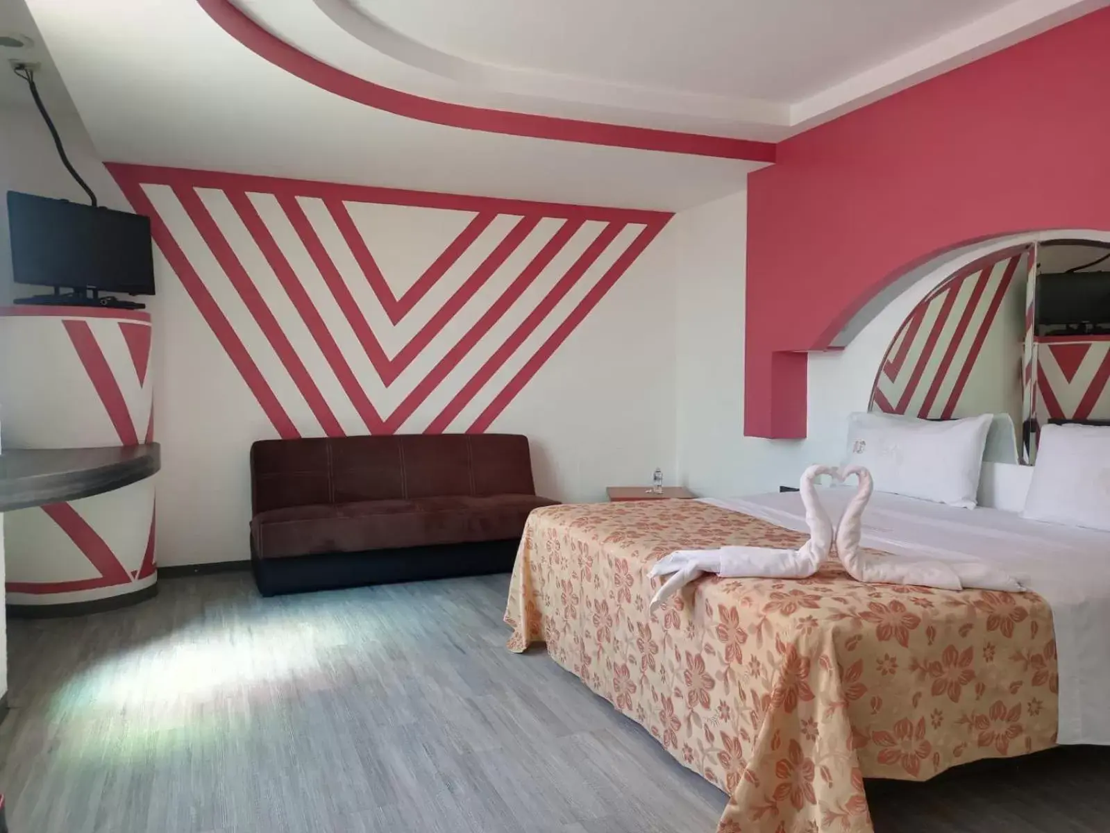 Bed in Hotel Afrodita