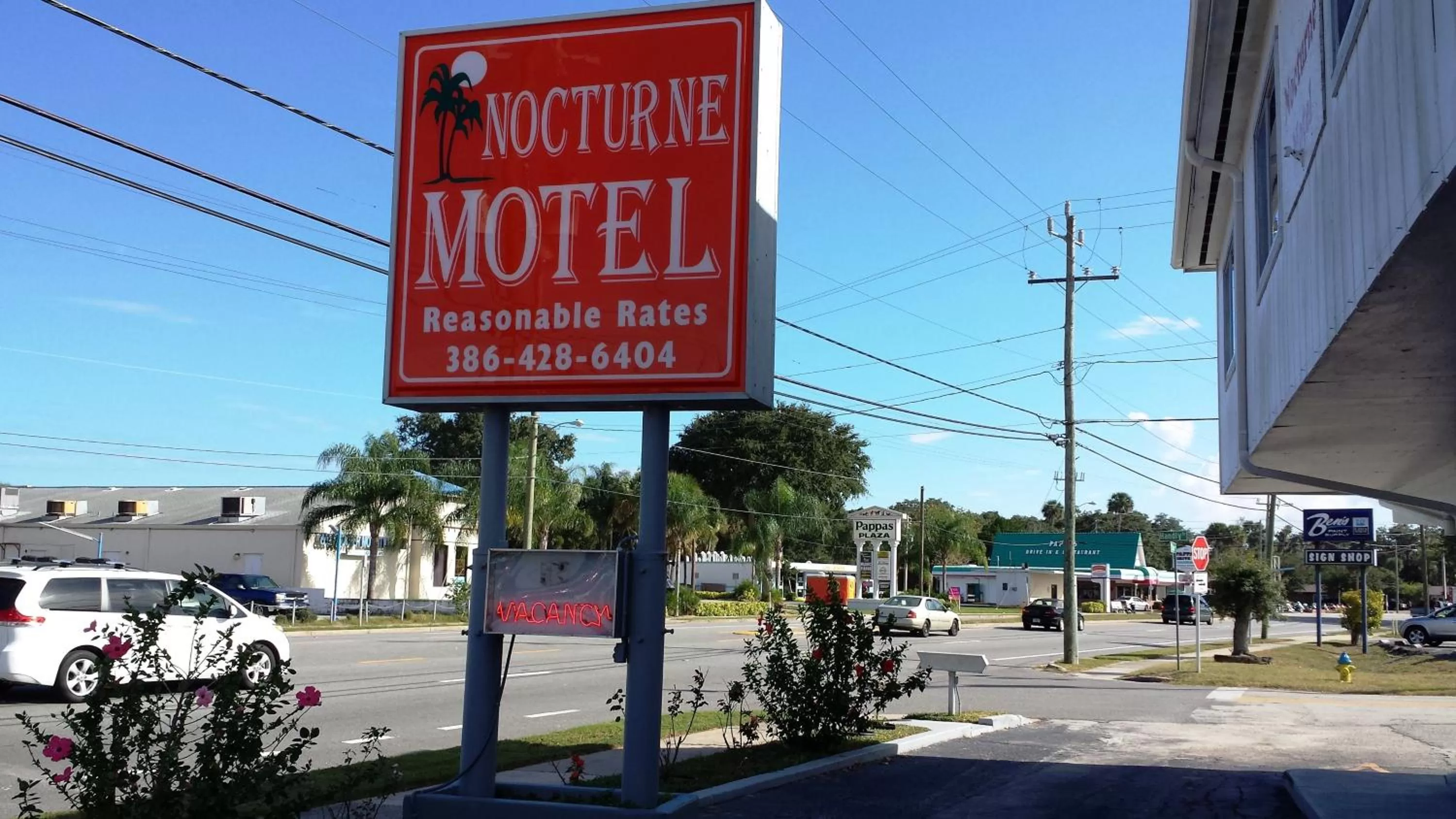 Property logo or sign in Nocturne Motel