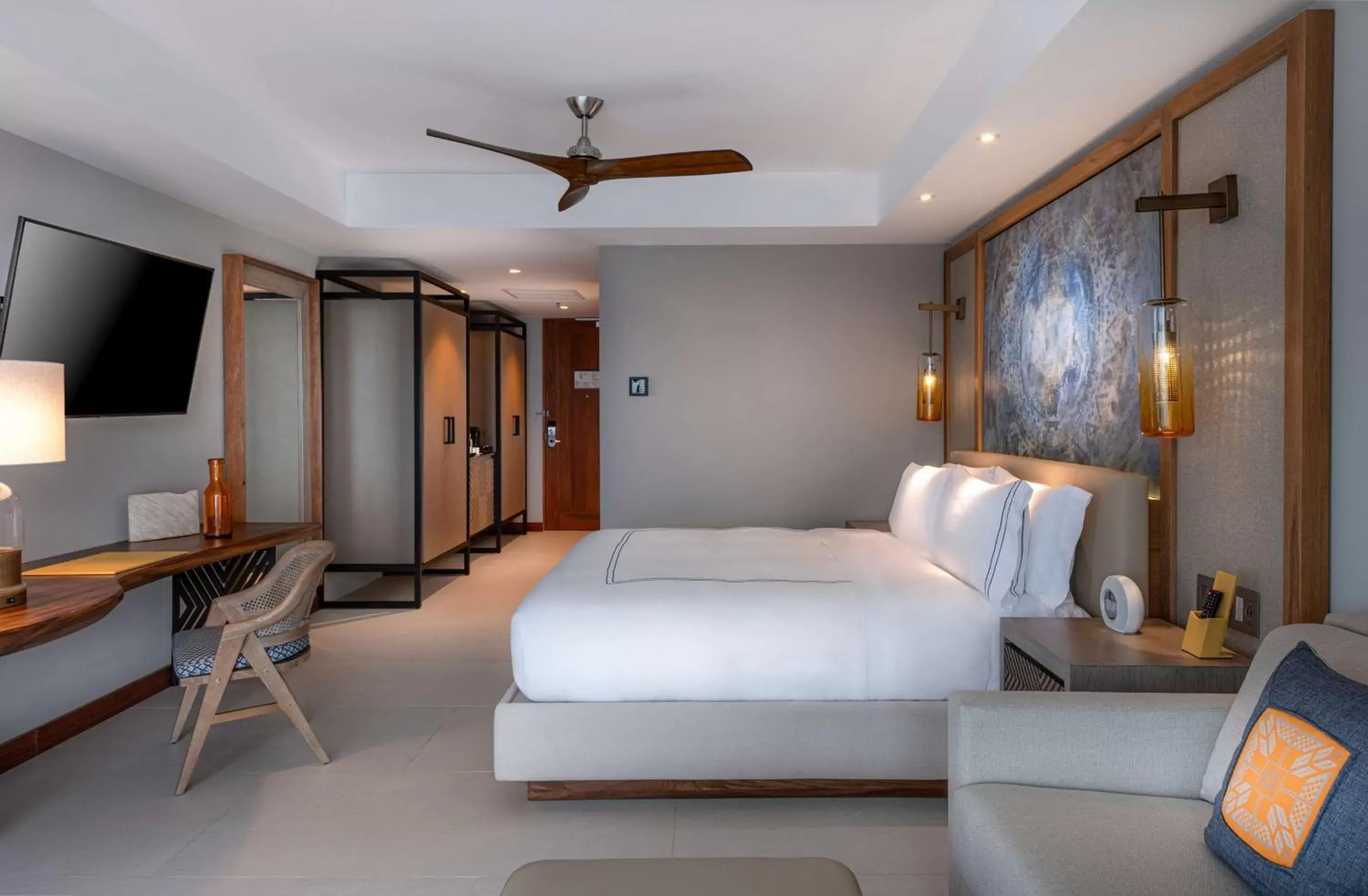 Bedroom, Bed in Conrad Punta de Mita