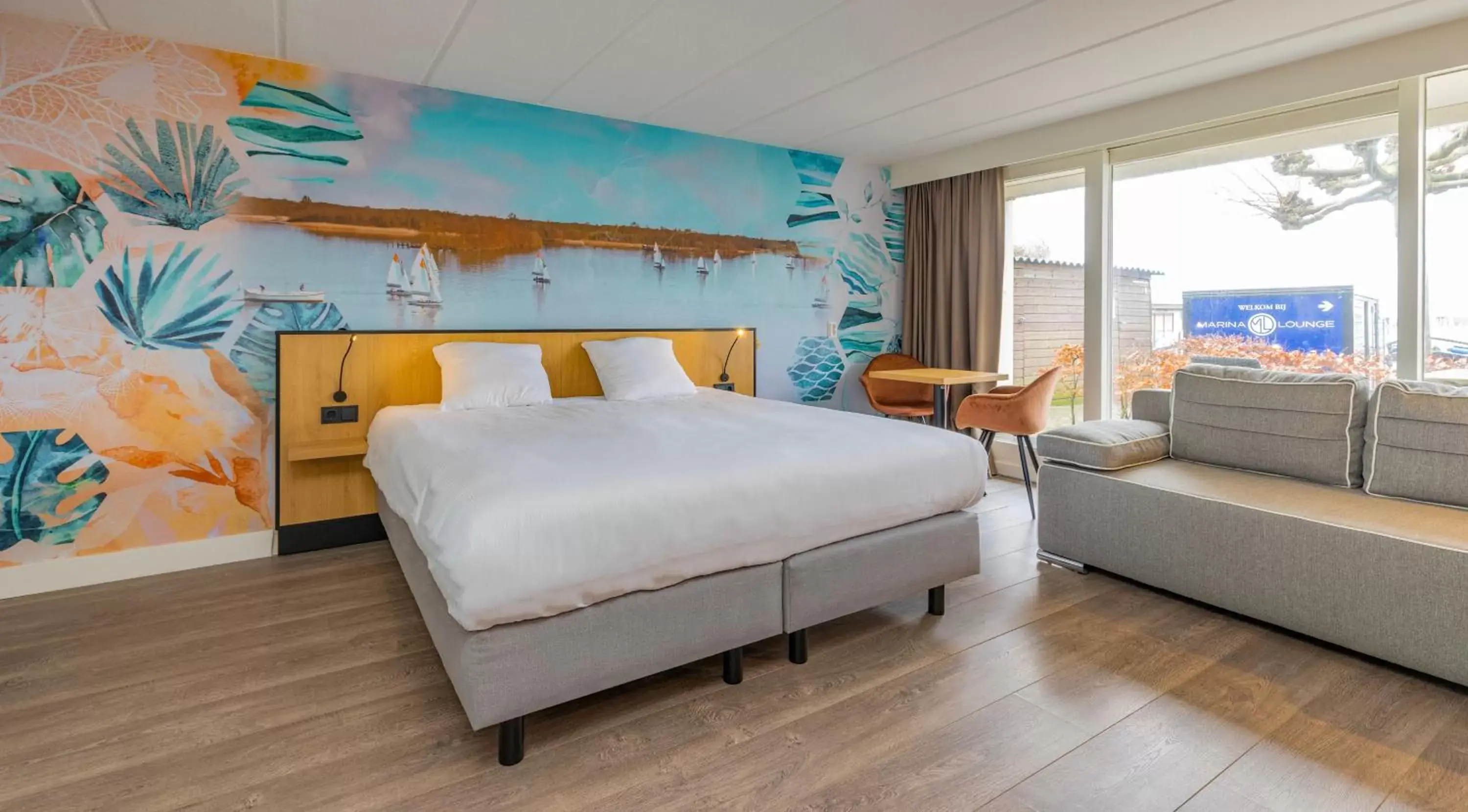Bedroom, Bed in Fletcher Hotel Restaurant Loosdrecht-Amsterdam