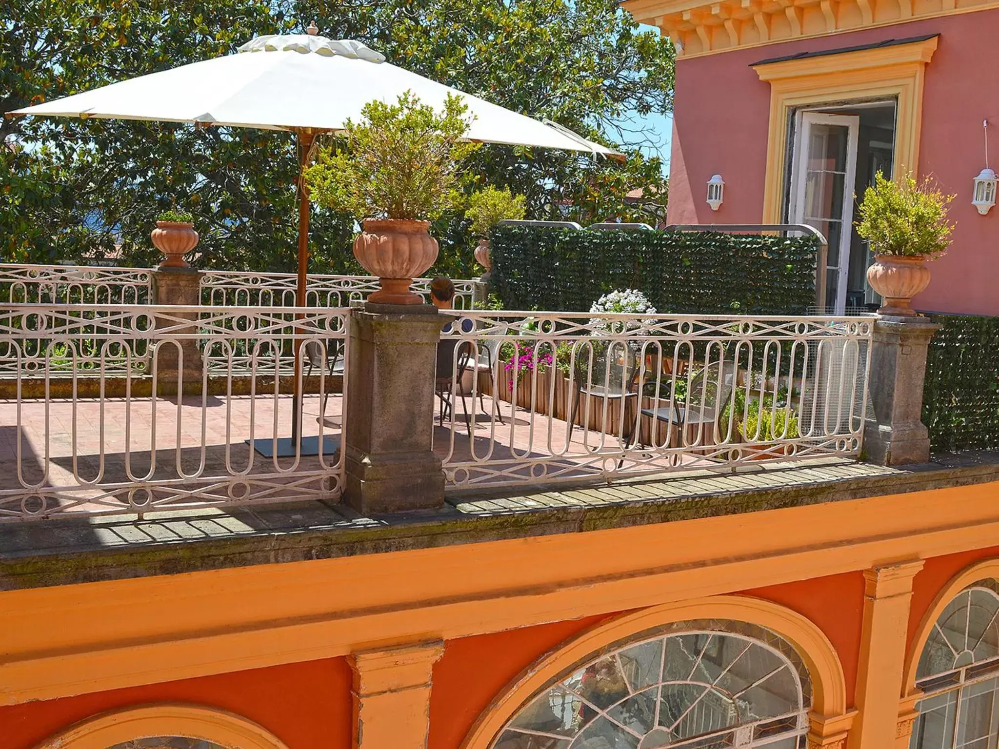 Balcony/Terrace in The Secret Garden Relais