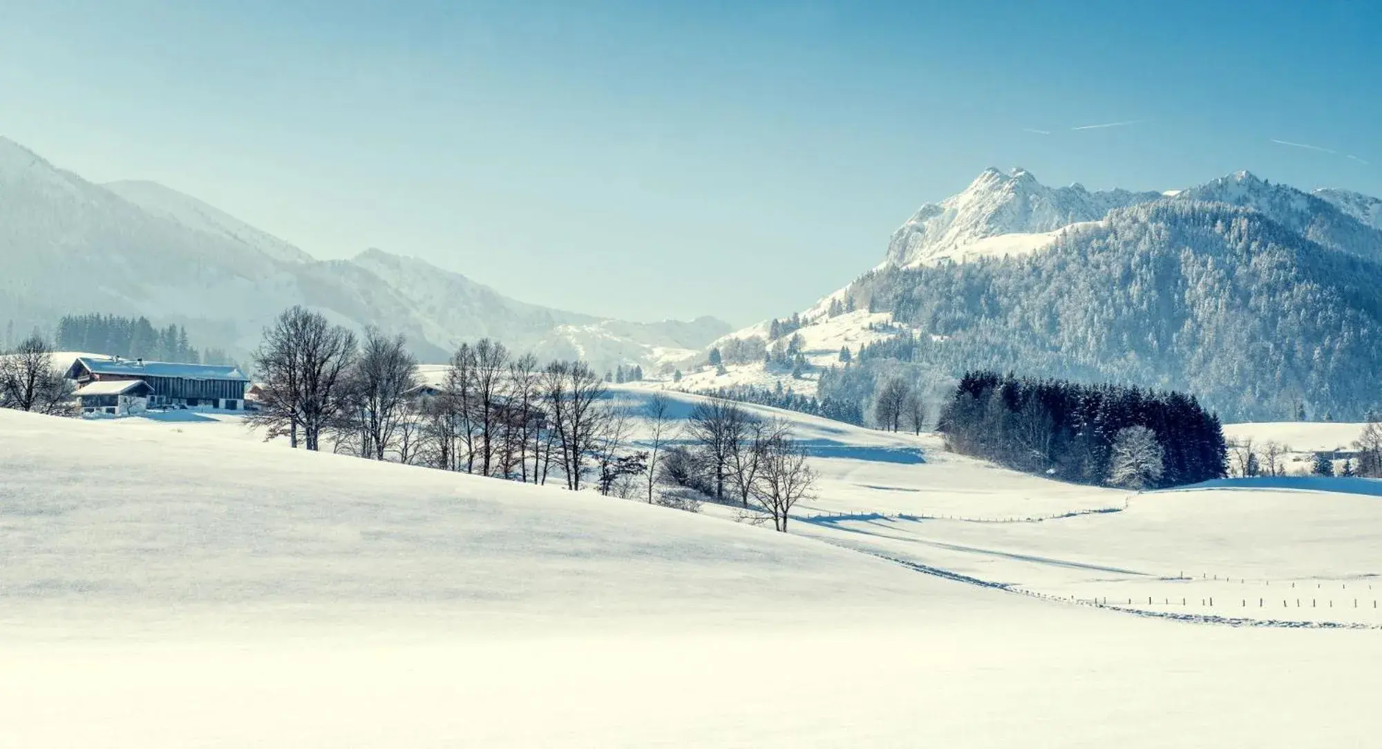 View (from property/room), Winter in Hotel Riedl