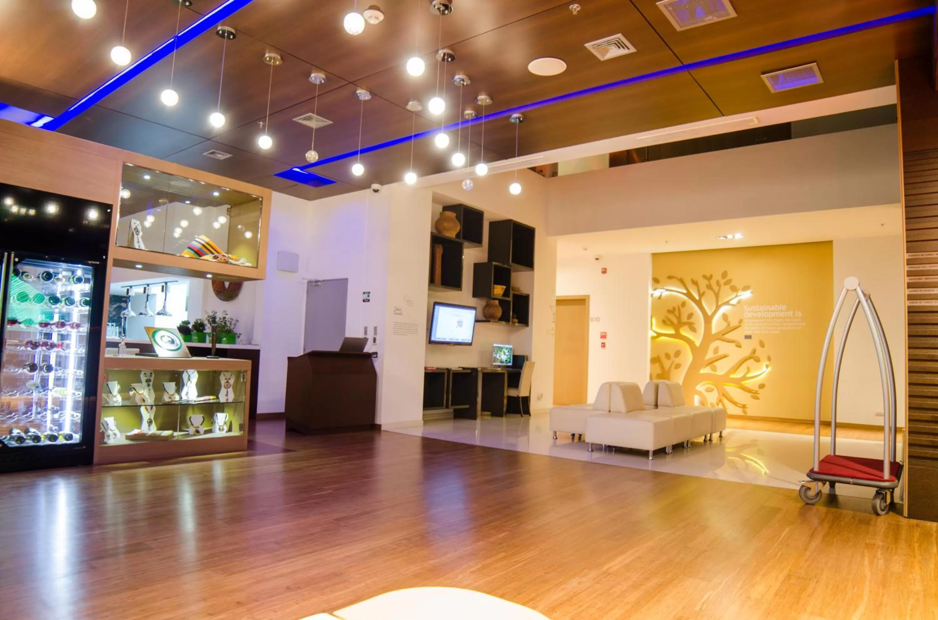 Lobby or reception in Biohotel Organic Suites Bogotá