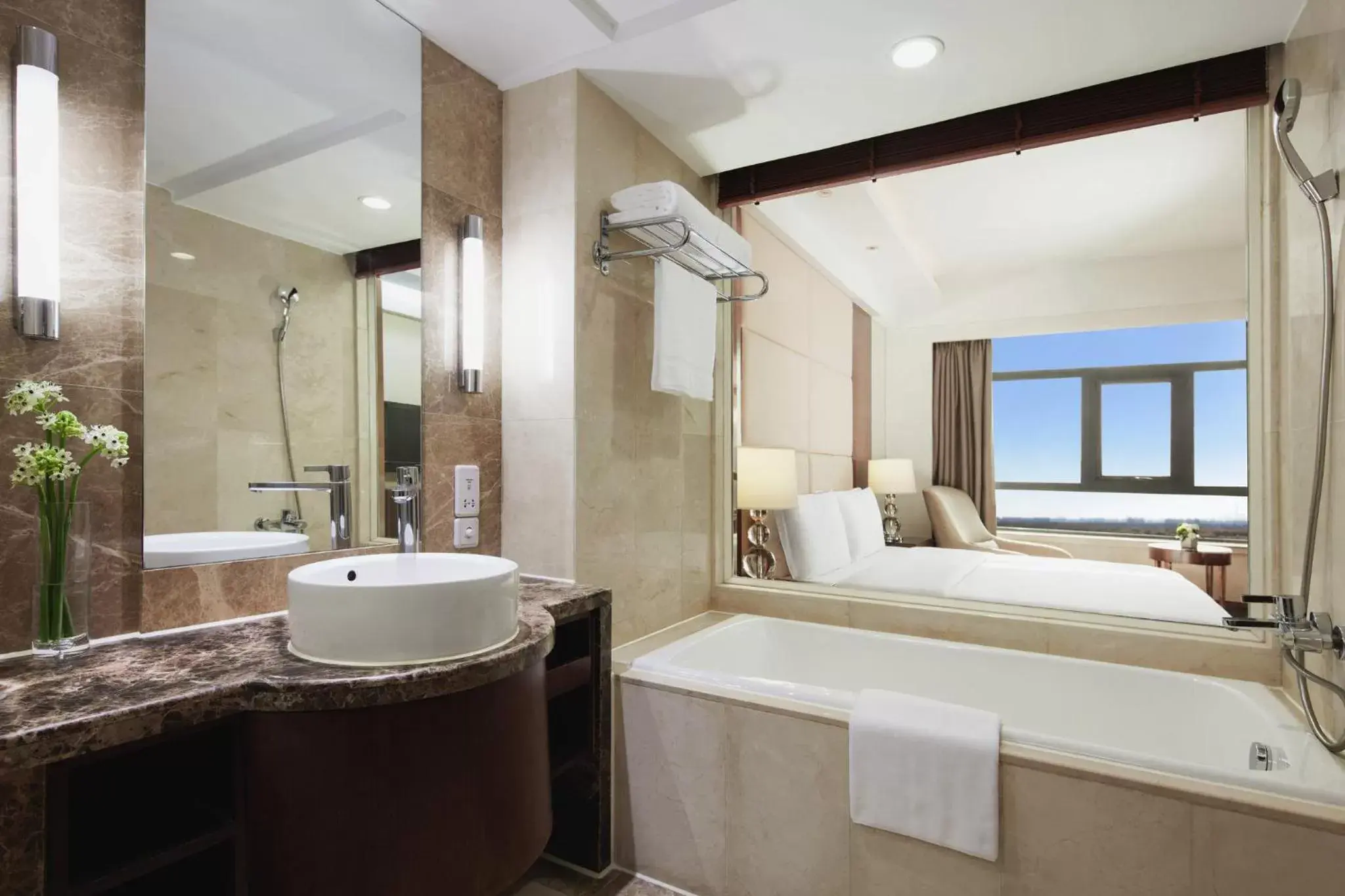 Bathroom in Crowne Plaza Beijing International Airport, an IHG Hotel