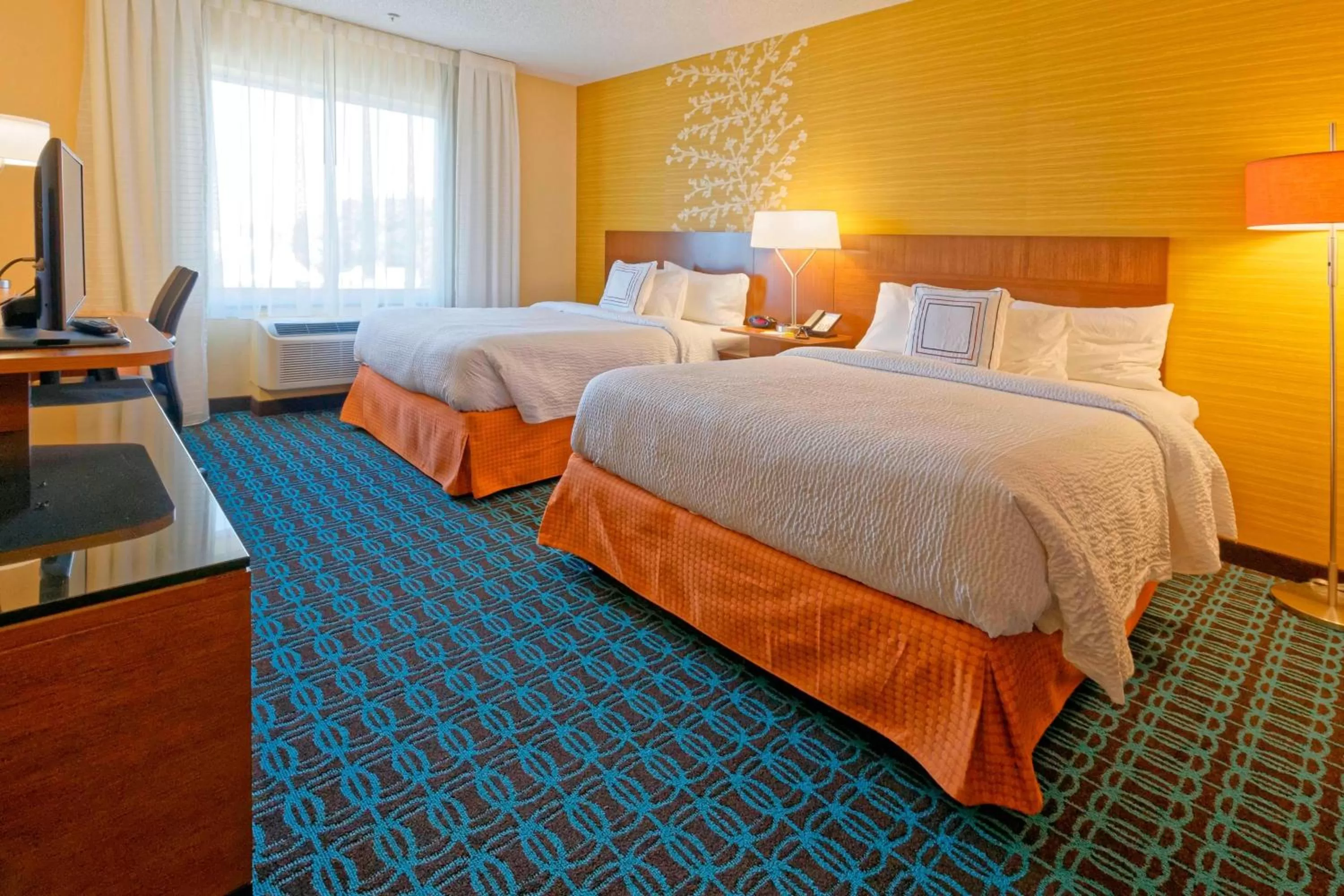 Queen Room with Two Queen Beds and Adapted Tub - Mobility and Hearing Accessible in Fairfield Inn & Suites by Marriott Rehoboth Beach
