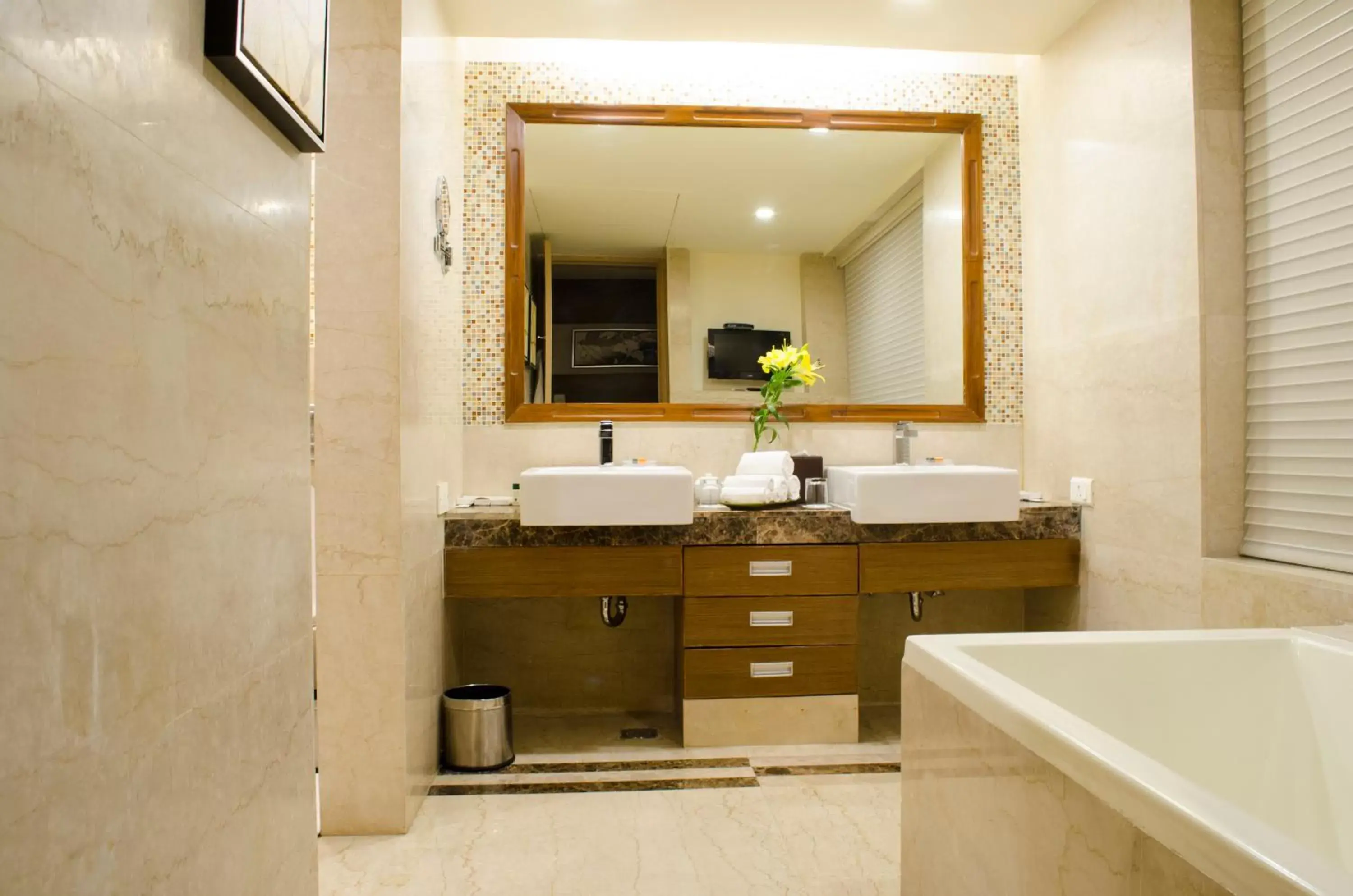 Bathroom in Radisson Blu Hotel, Greater Noida