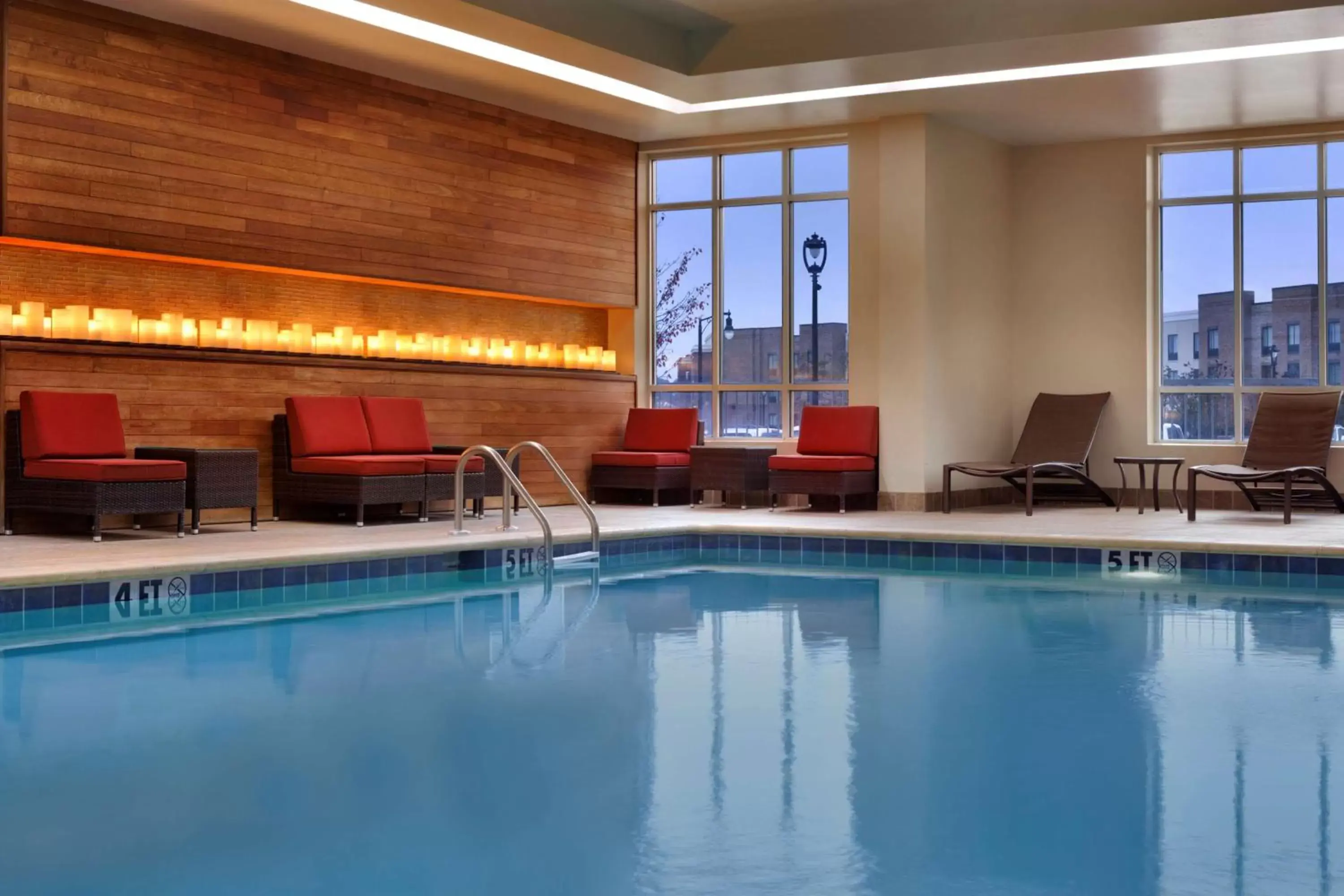 Pool view in Embassy Suites by Hilton Jackson North Ridgeland Pool view in Embassy Suites by Hilton Jackson North Ridgeland