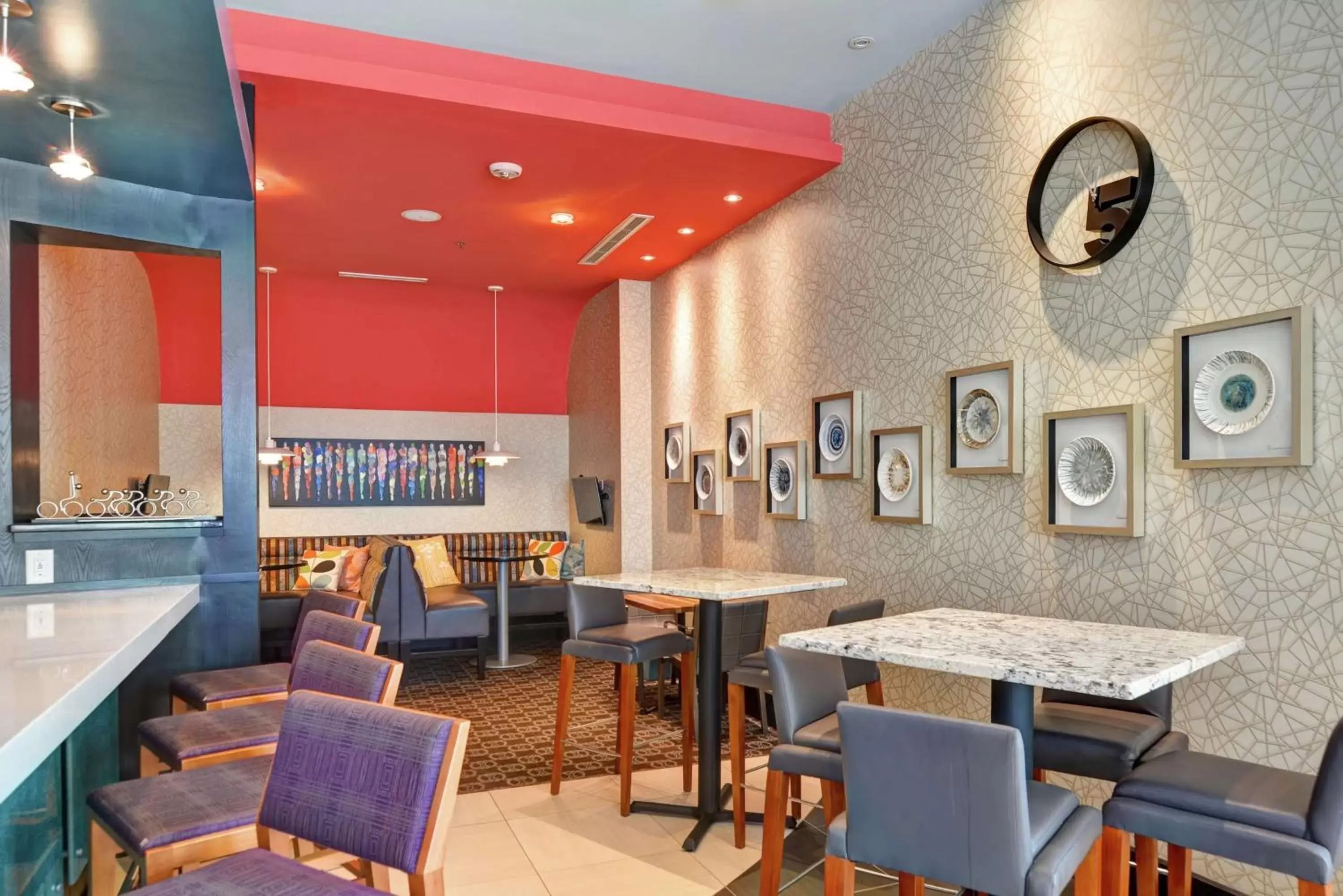 Dining area, Restaurant/Places to Eat in Hilton Garden Inn Raleigh/Crabtree Valley