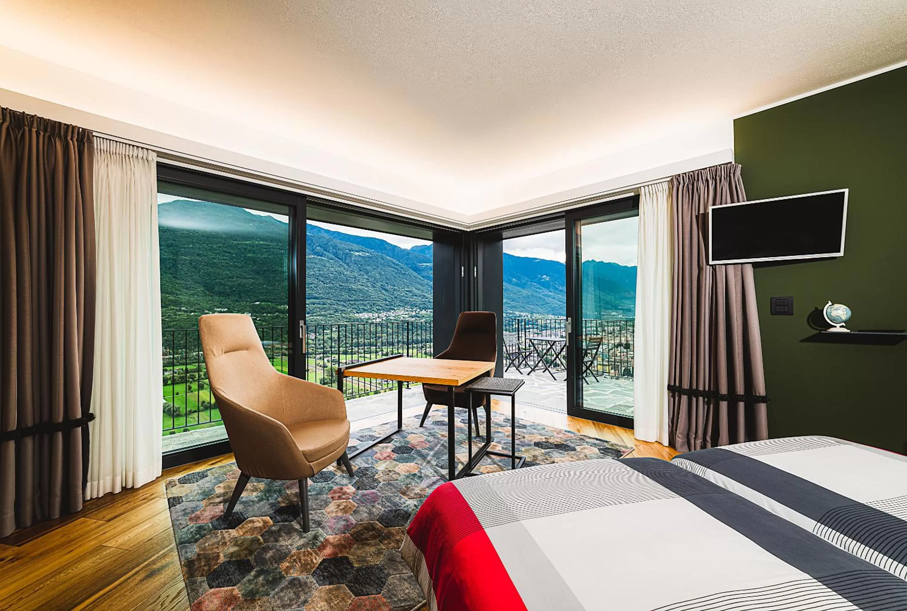 Bed in Cà Rossa #panoramic suite