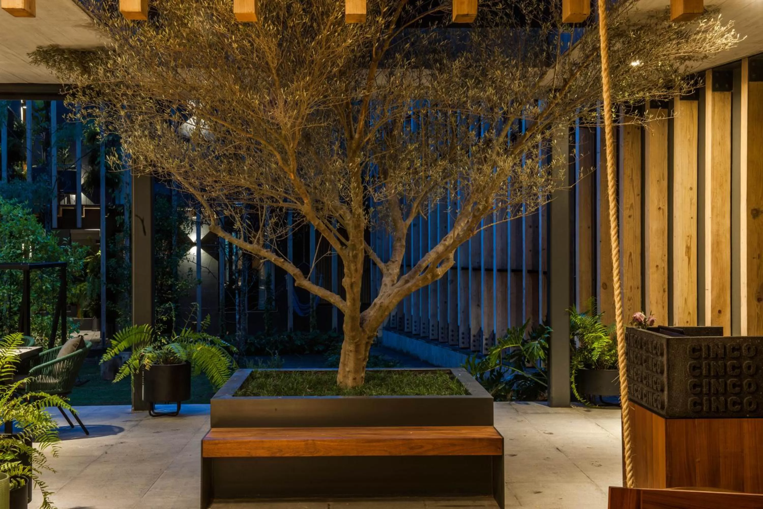 Garden view in Cinco Rodavento