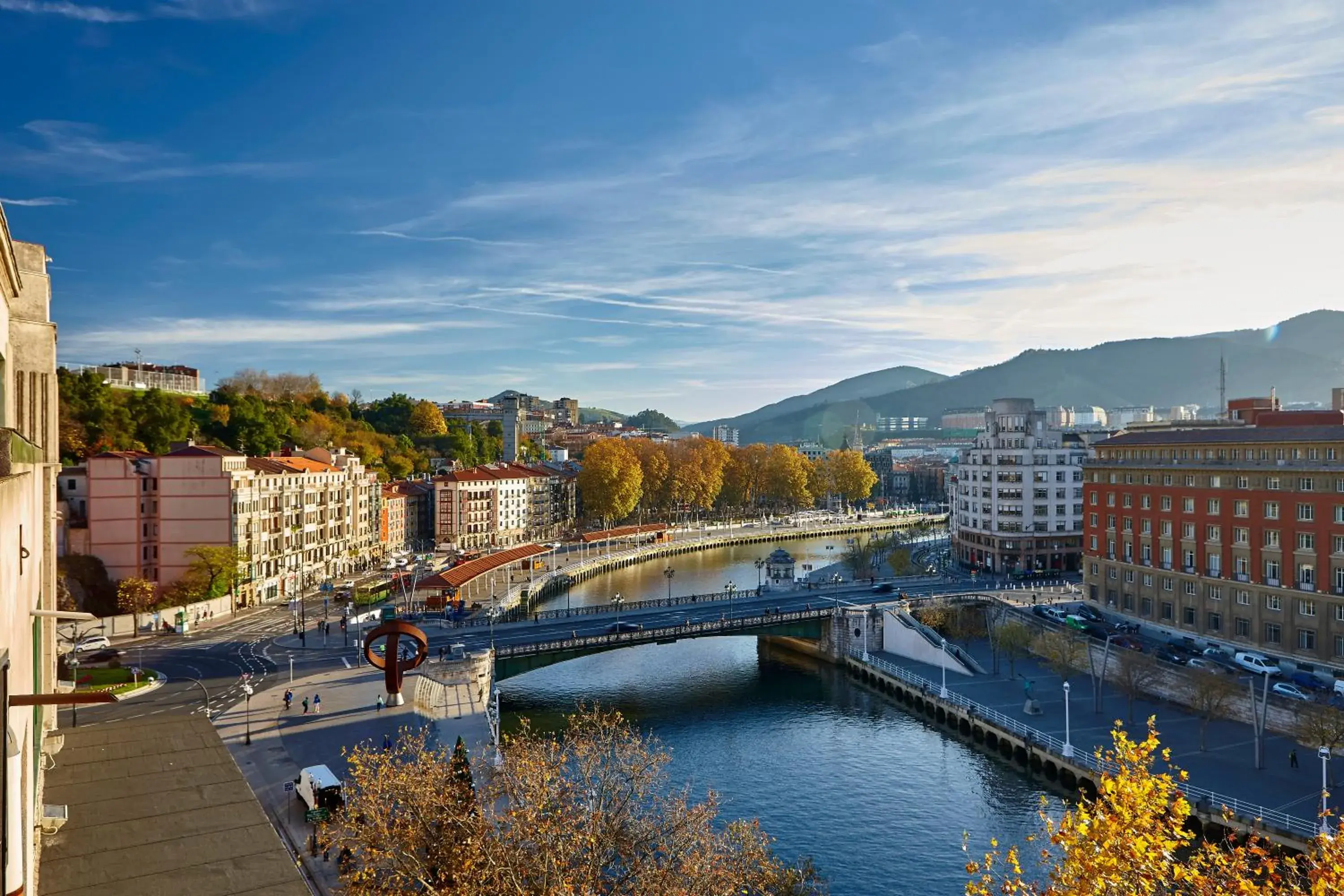 River view in Hotel Bilbao Plaza