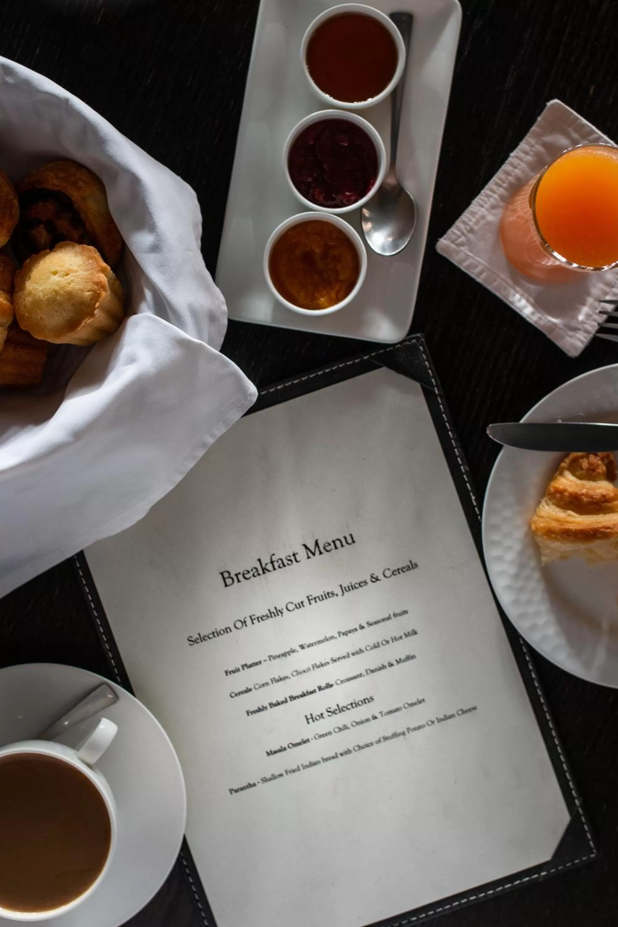 Continental breakfast in The Stepwell Hotel