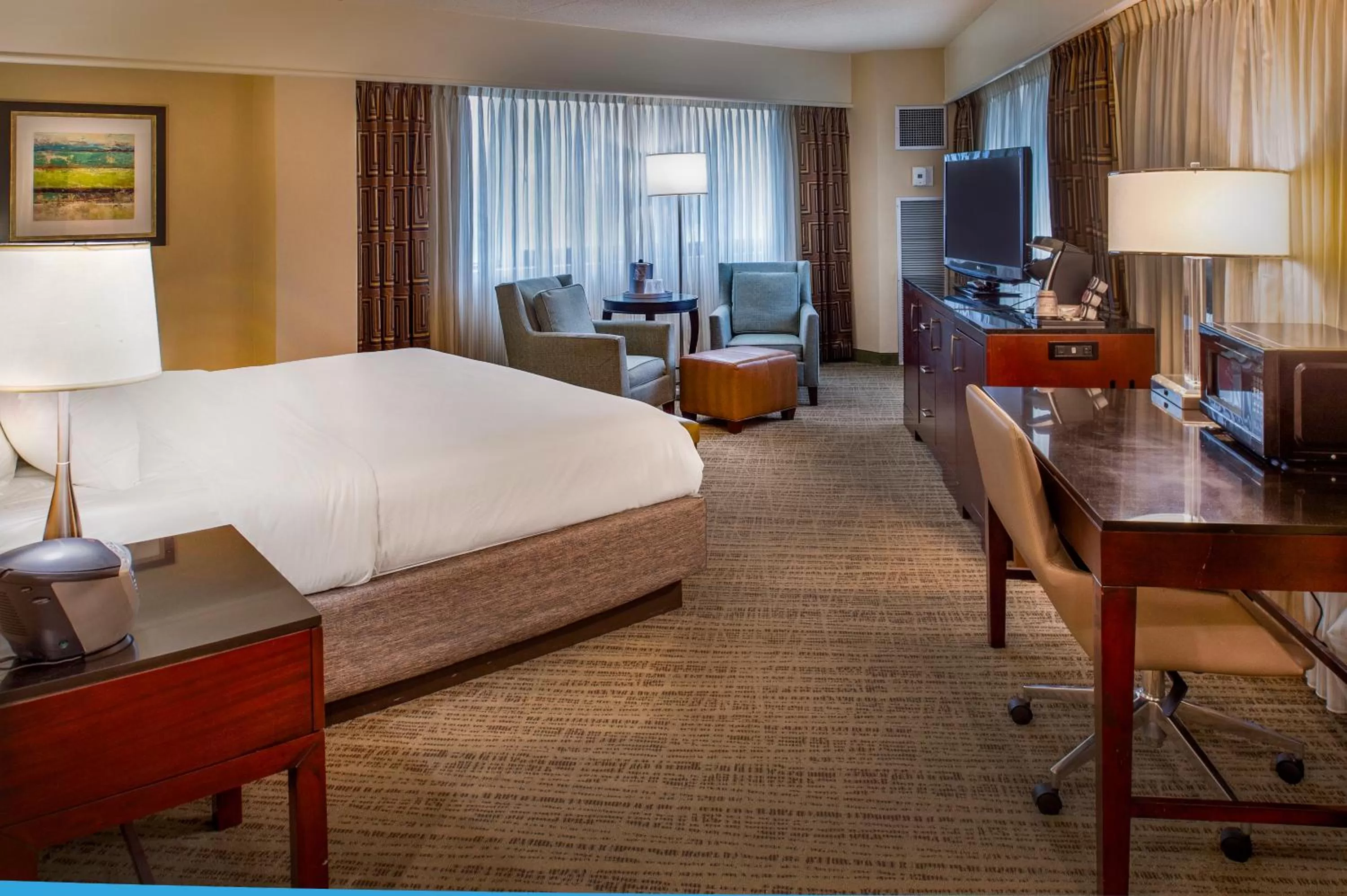 Bed in Crowne Plaza Hotel St. Louis Airport by IHG