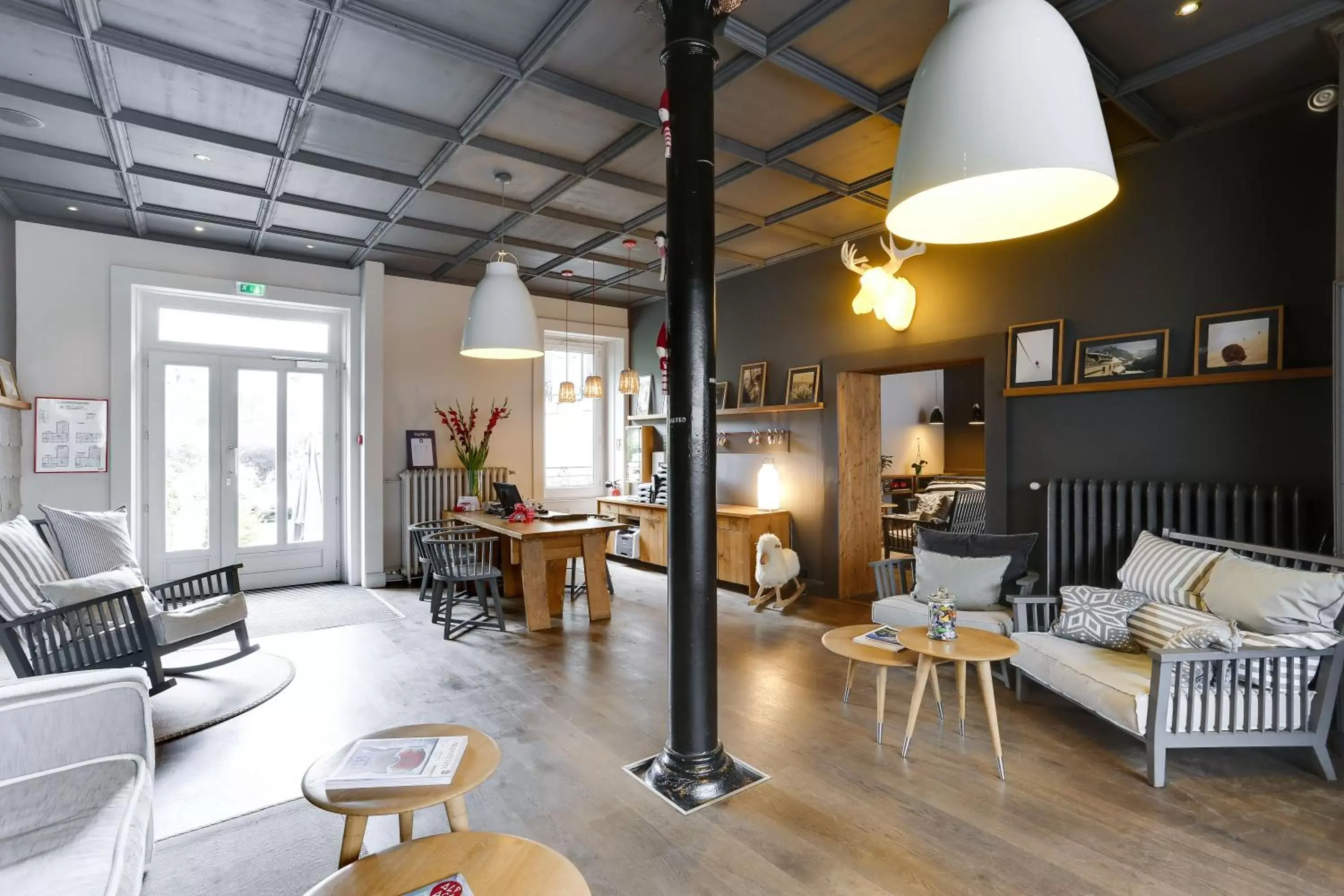 Lobby or reception, Seating Area in Le Faucigny - Hotel de Charme