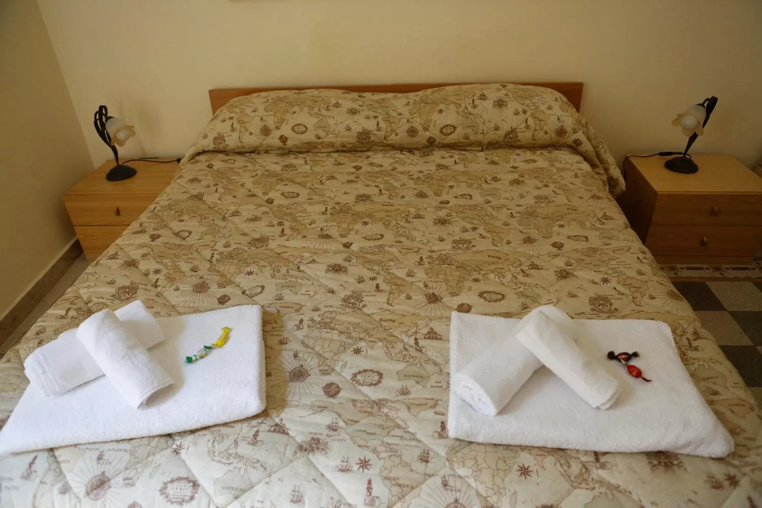 Bed in I Cavalieri di Malta