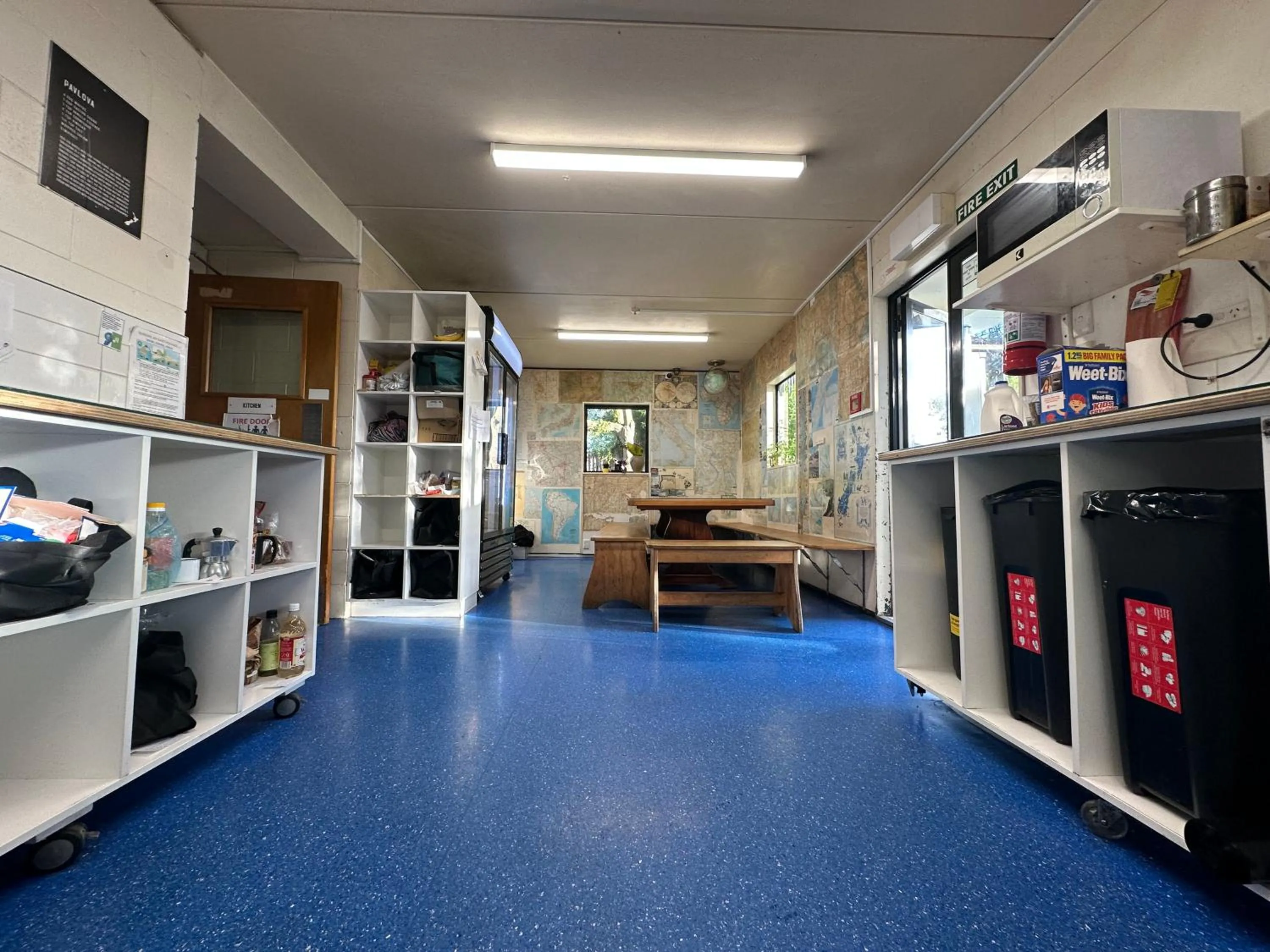 Dining area in Around The World Backpackers