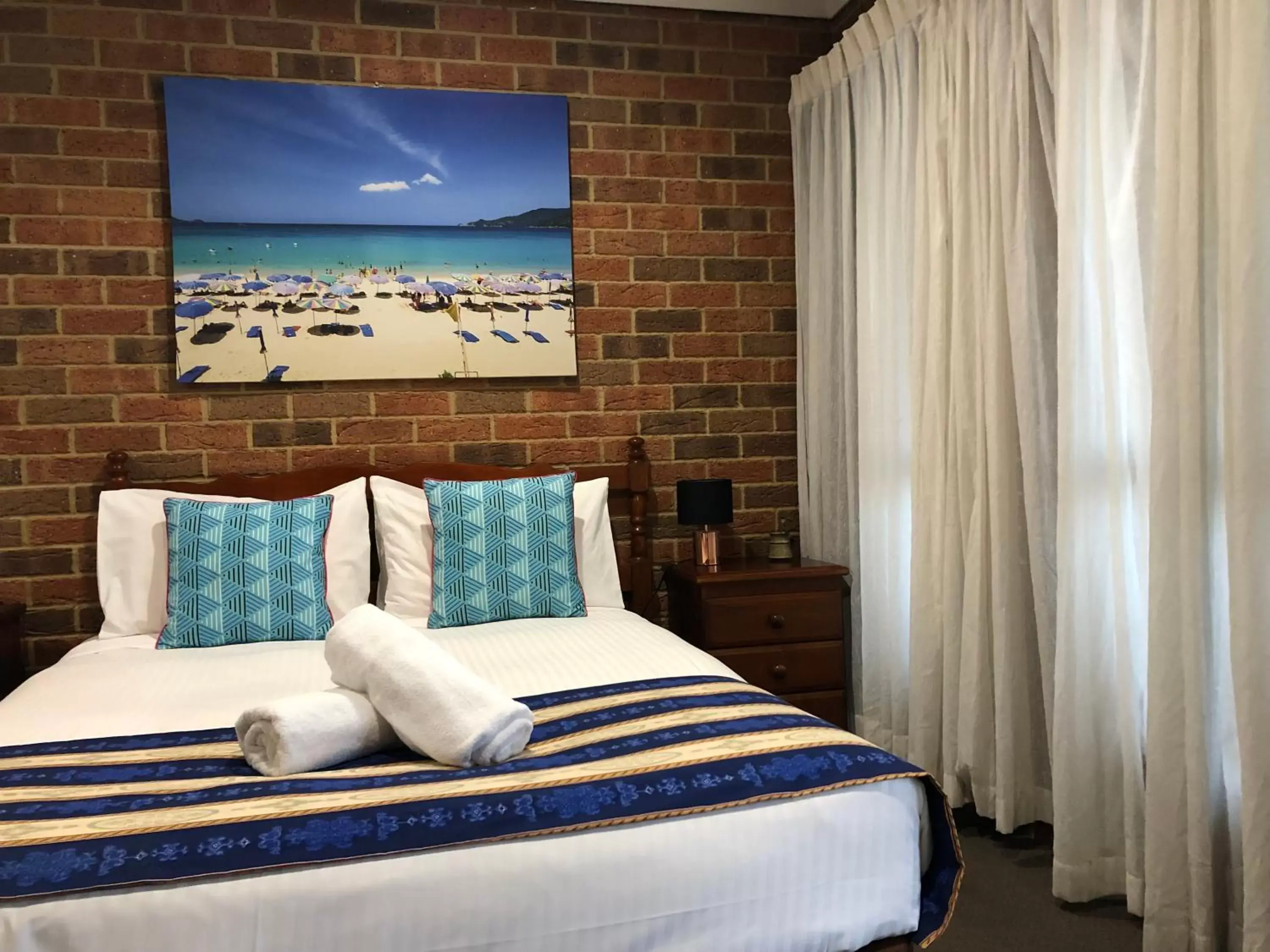 Bed in Aussie Rest Motel