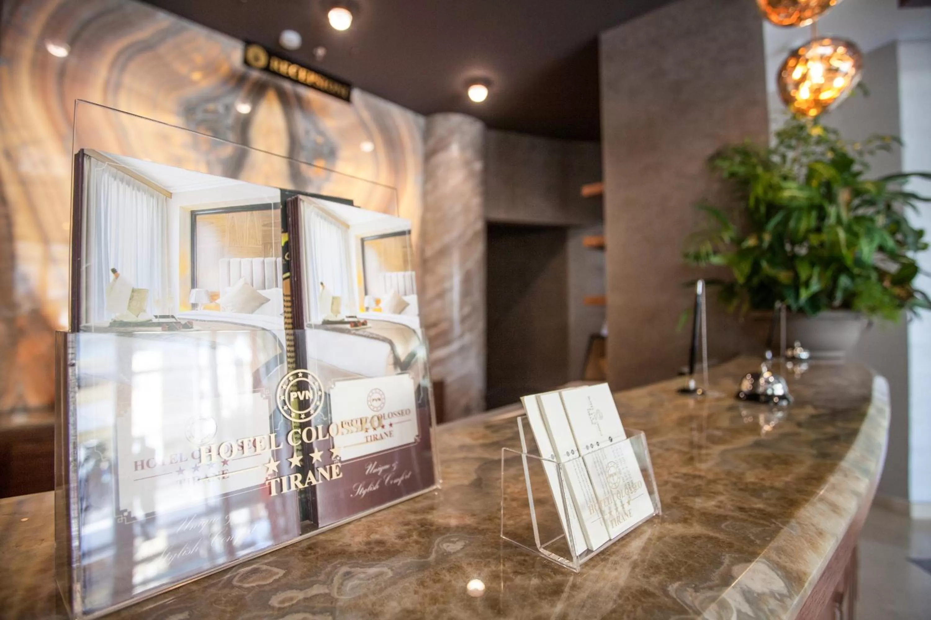 Lobby or reception in Hotel Colosseo Tirana