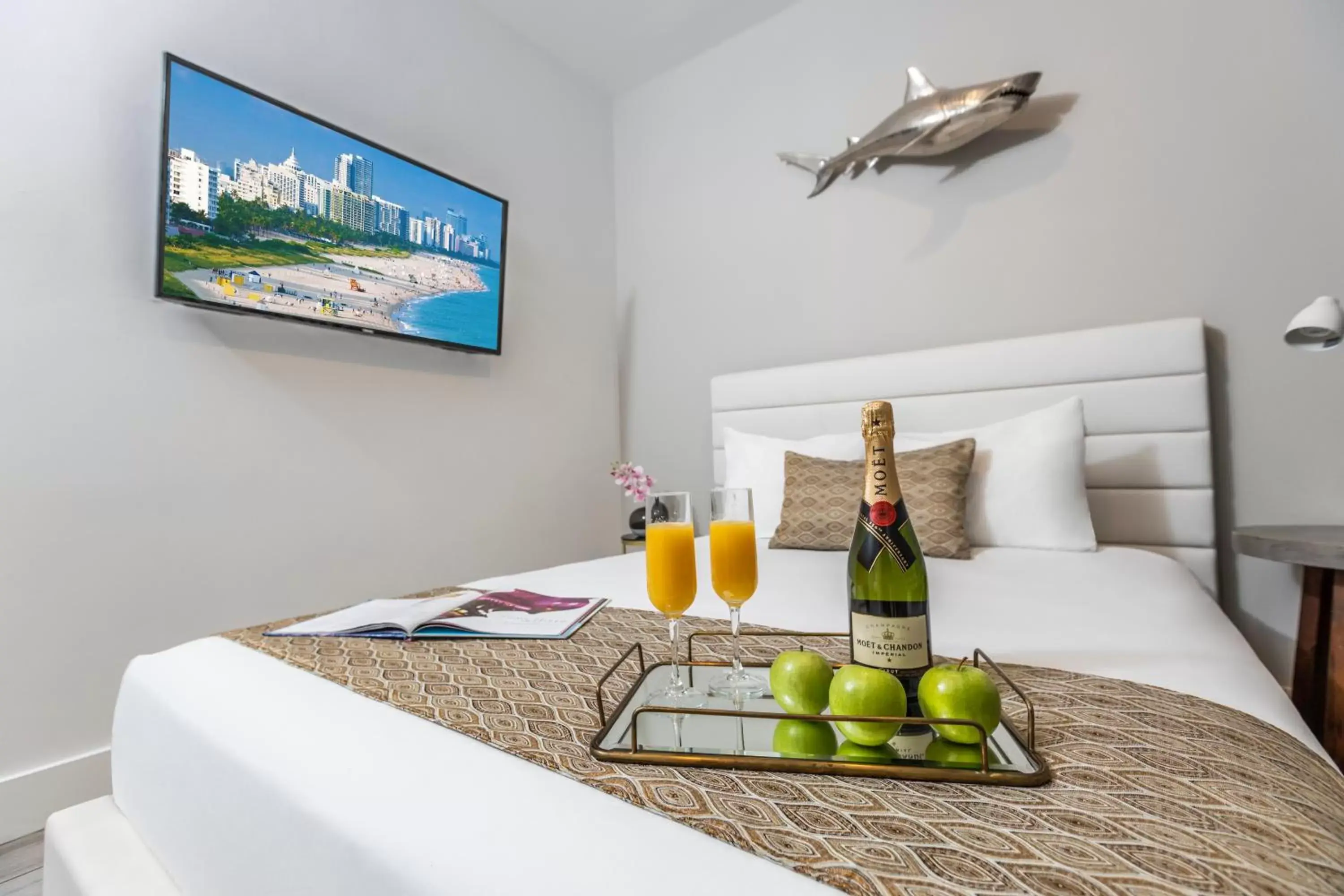 Bedroom in Oceanside Hotel and Suites
