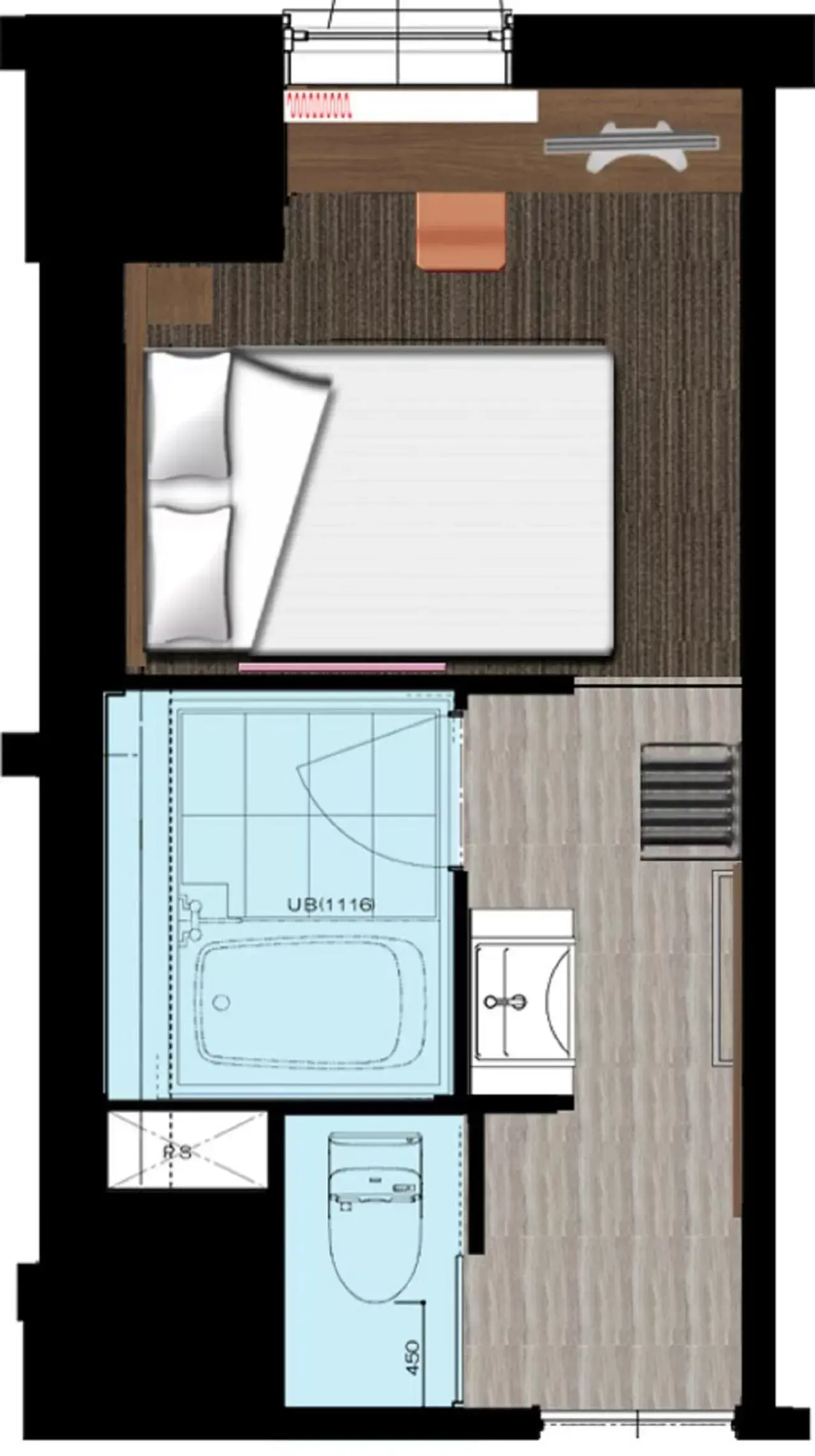 Floor Plan in Hotel Nets Sapporo