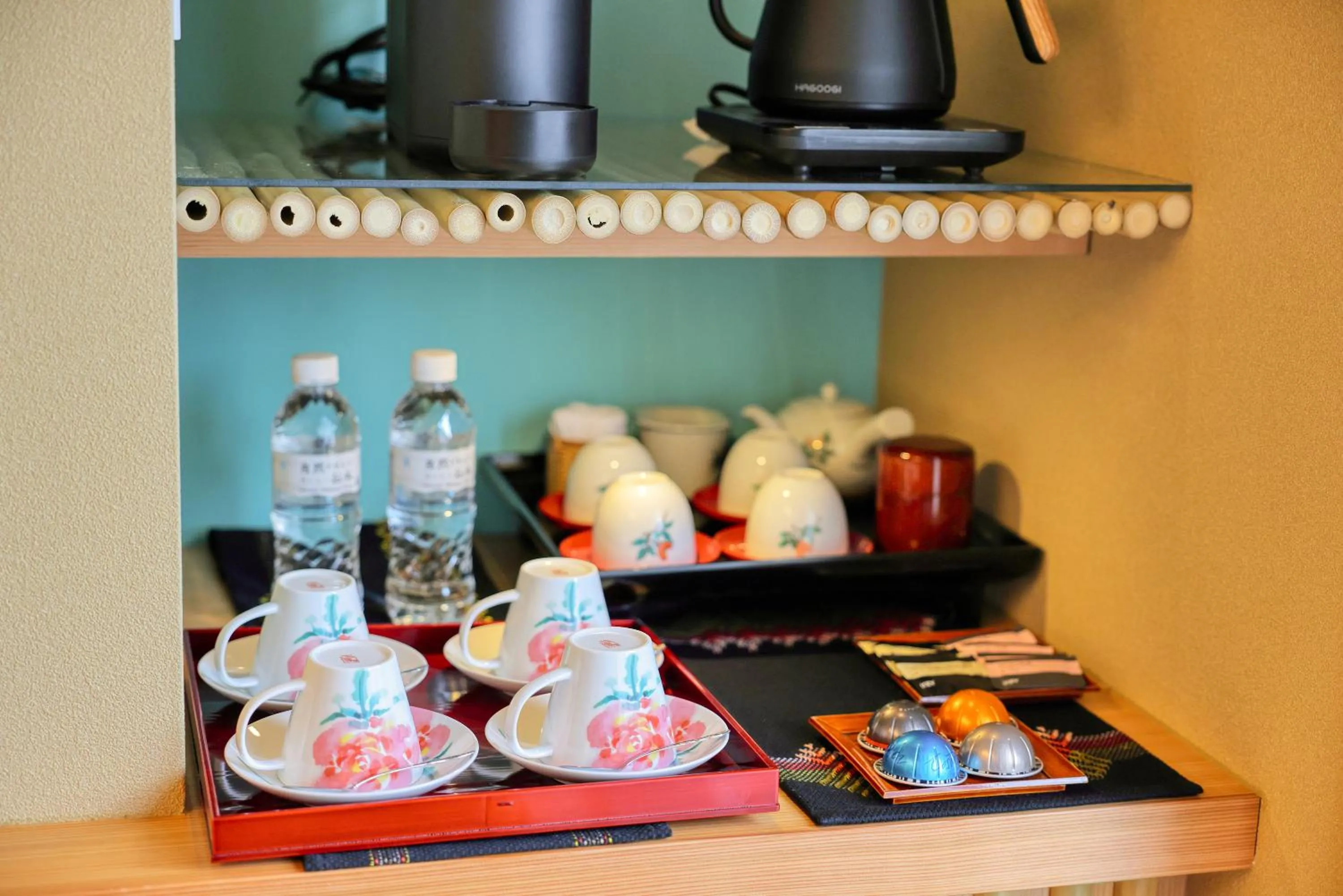 Drinks in Honjin Hiranoya Kachoan