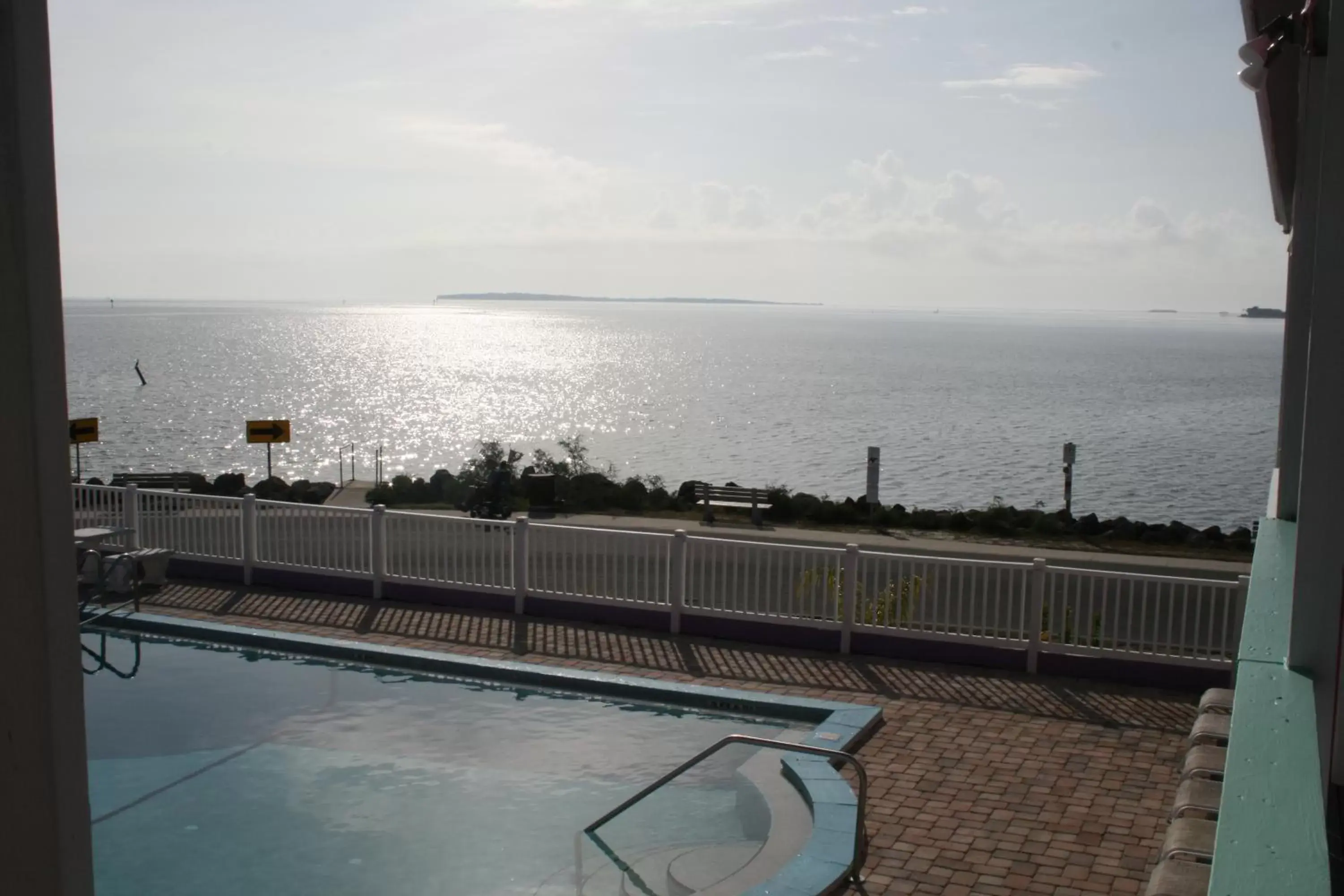 Pool view, Swimming Pool in Beach Front Motel Cedar Key