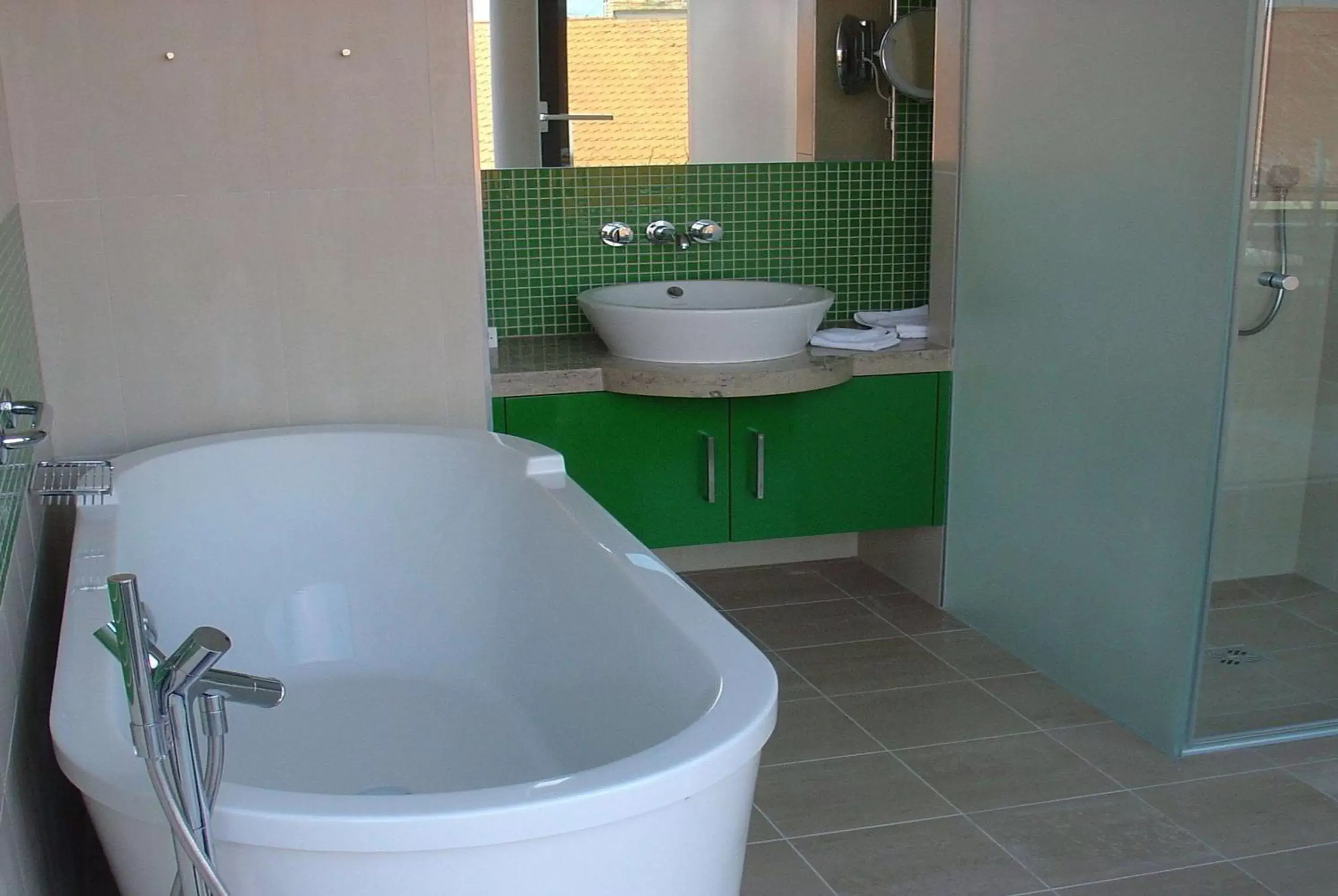 TV and multimedia, Bathroom in Vienna House by Wyndham Andel's Prague