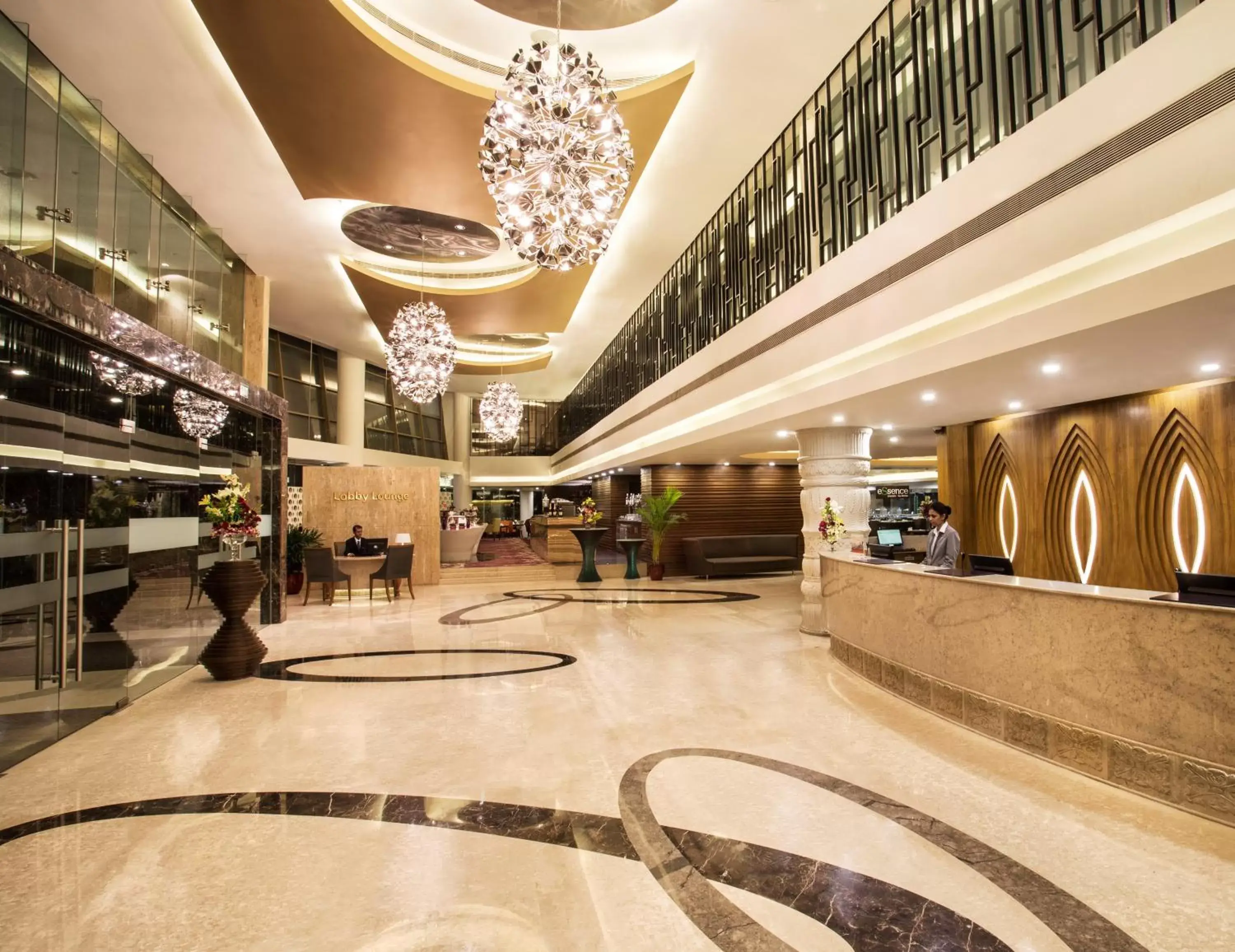 Property building, Lobby/Reception in Crowne Plaza Ahmedabad City Centre, an IHG Hotel