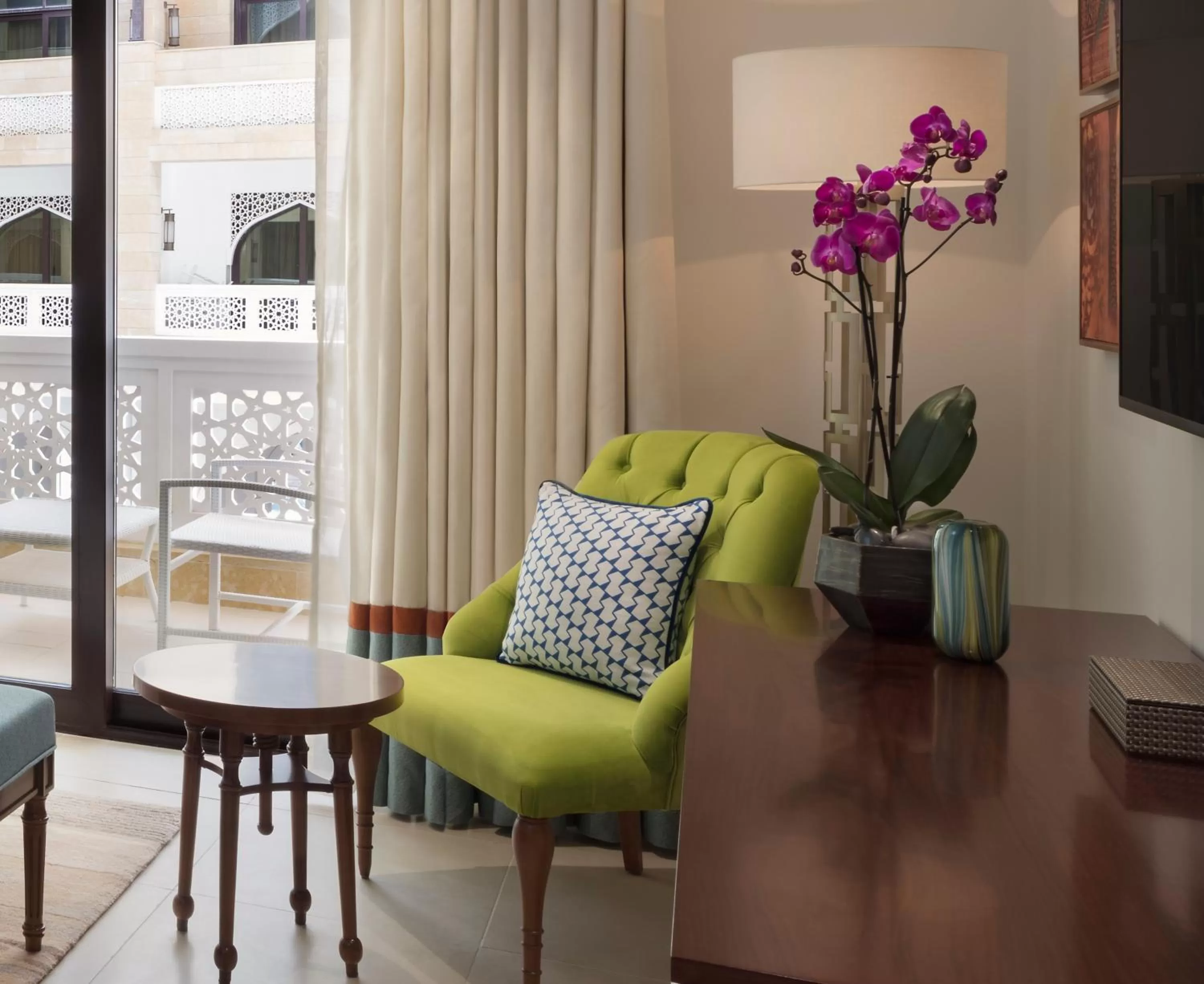 Living room in Al Najada Doha Hotel Apartments by Oaks