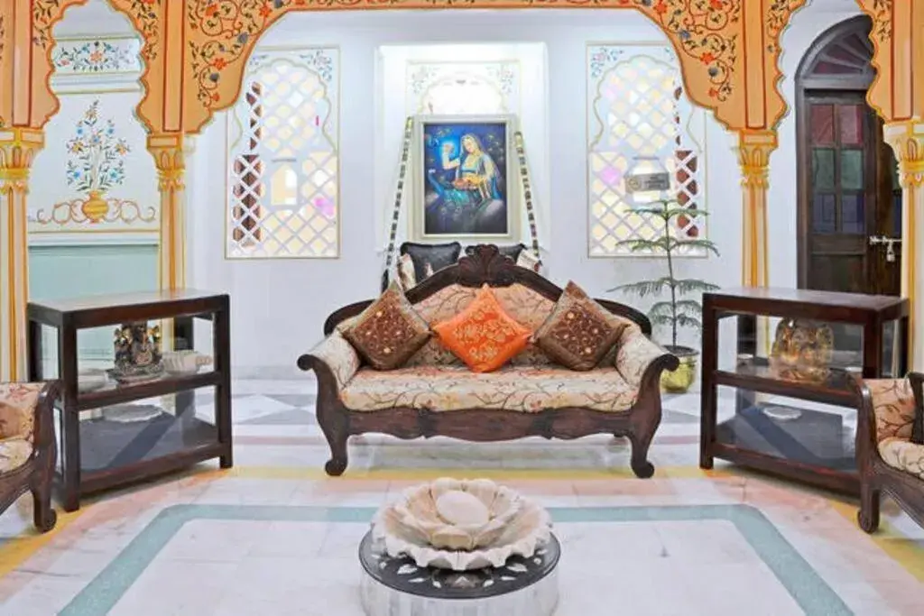 Seating Area in Rani Mahal Hotel