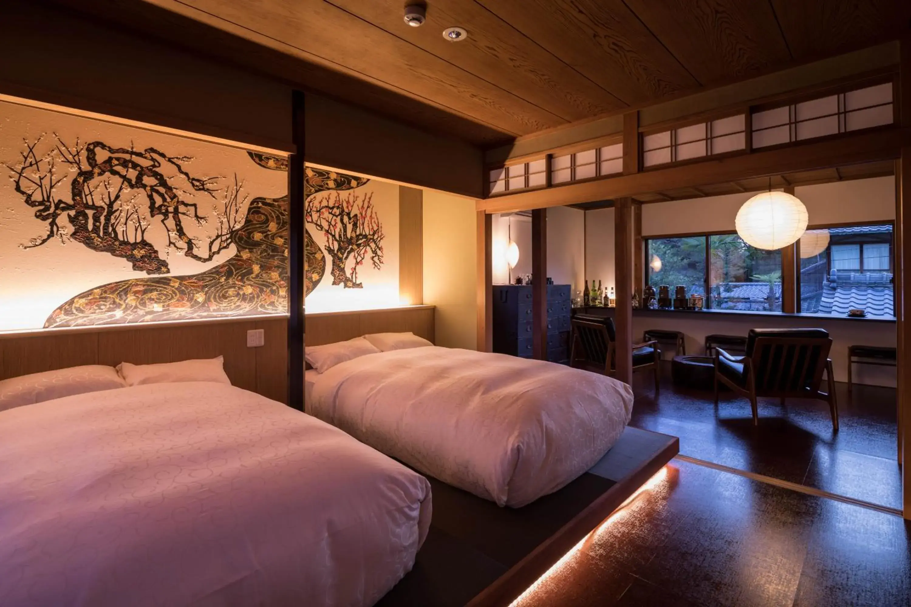 Bedroom, Bed in Kiraku Kyoto Higashiyama