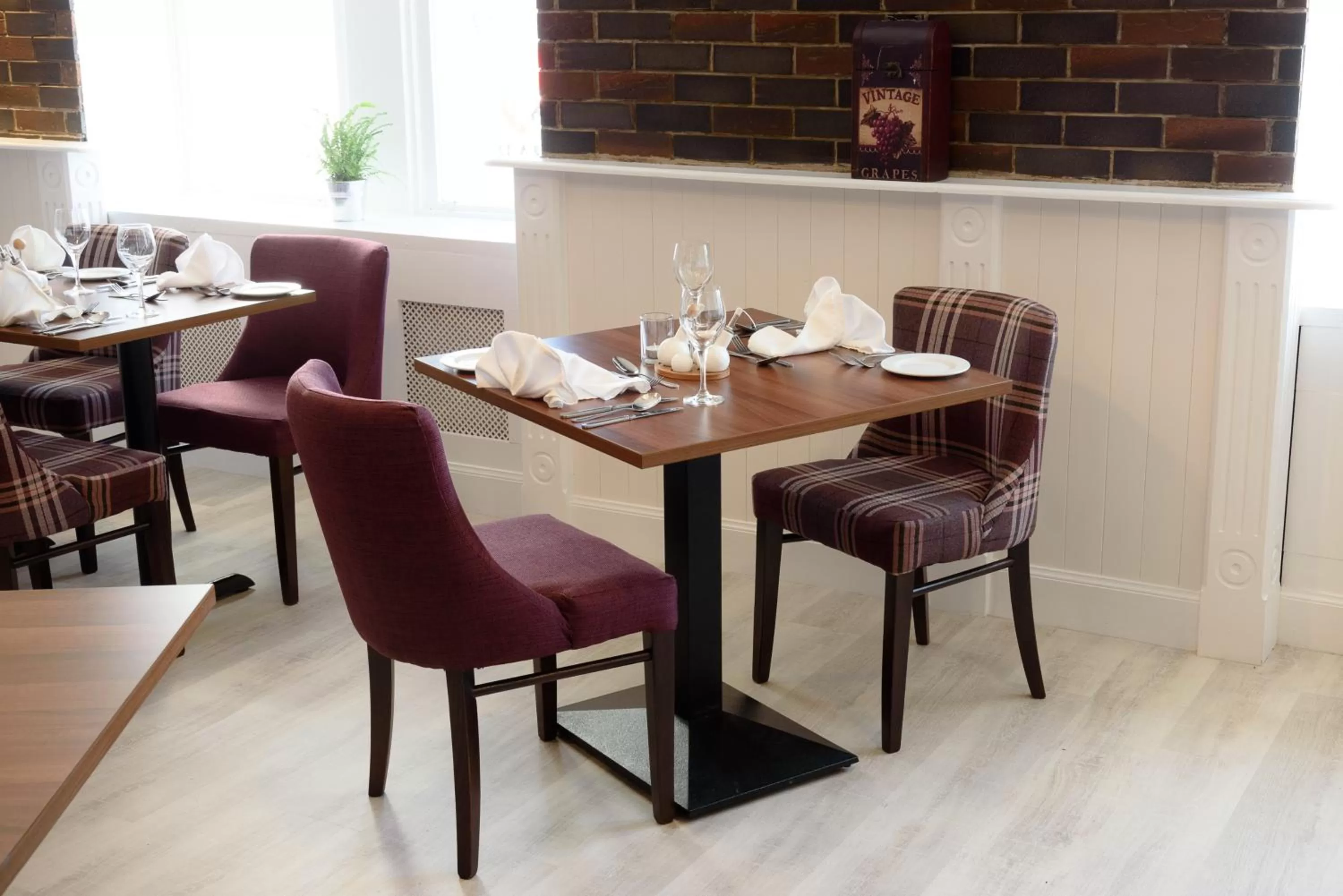 Dining area in The Crown Hotel