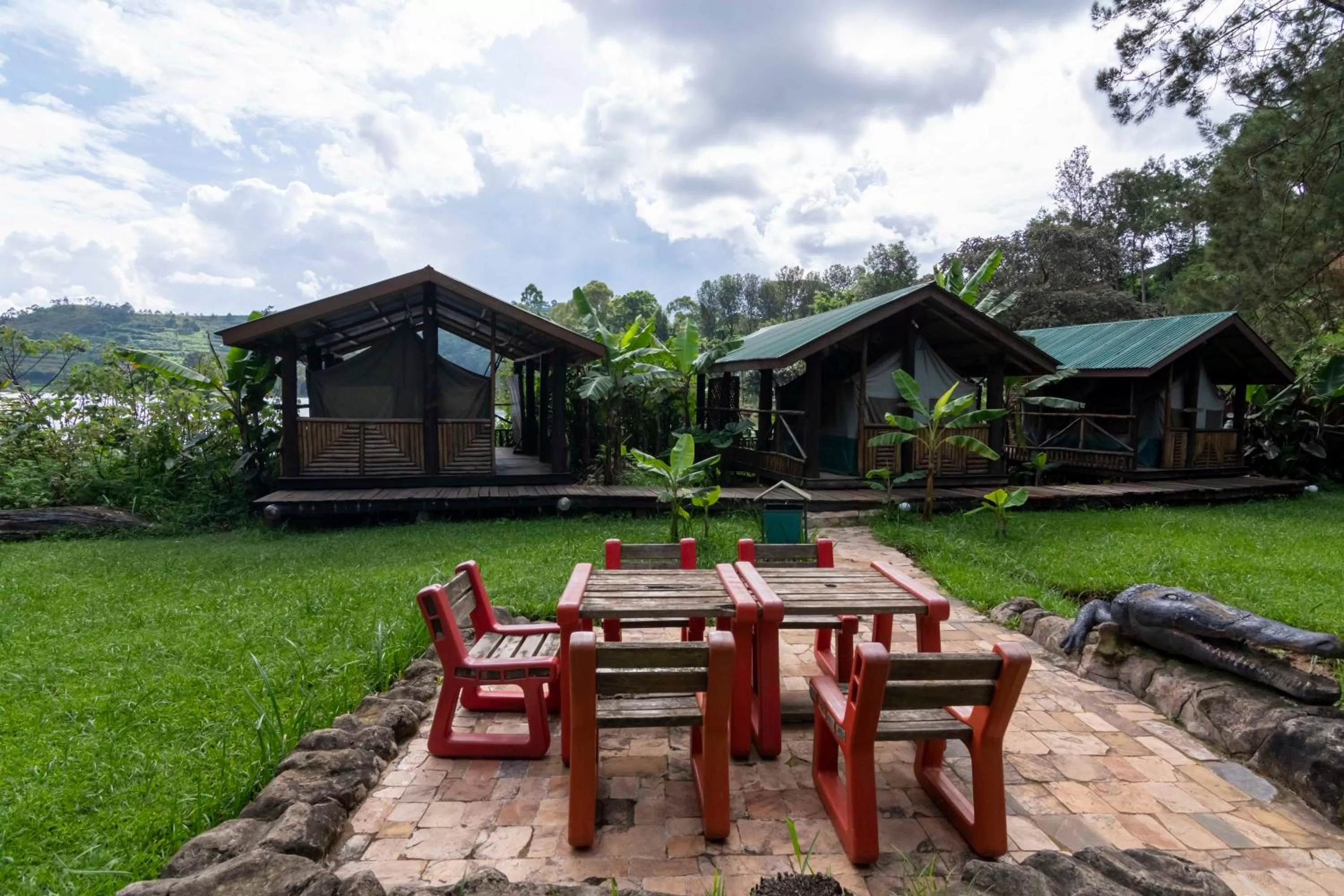 Children play ground in Bunyonyi Overland Resort