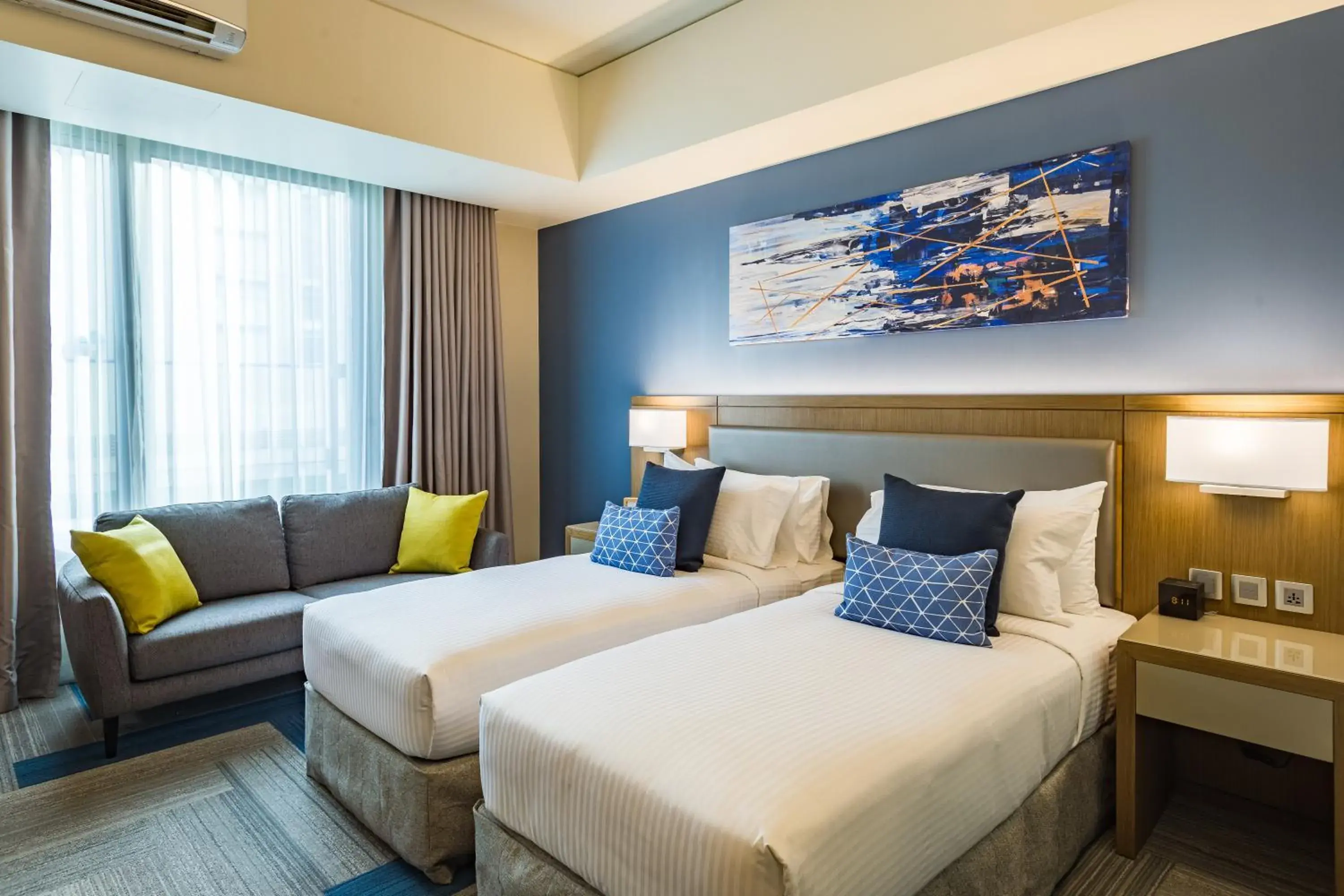 Bed in Citadines Bay City Manila