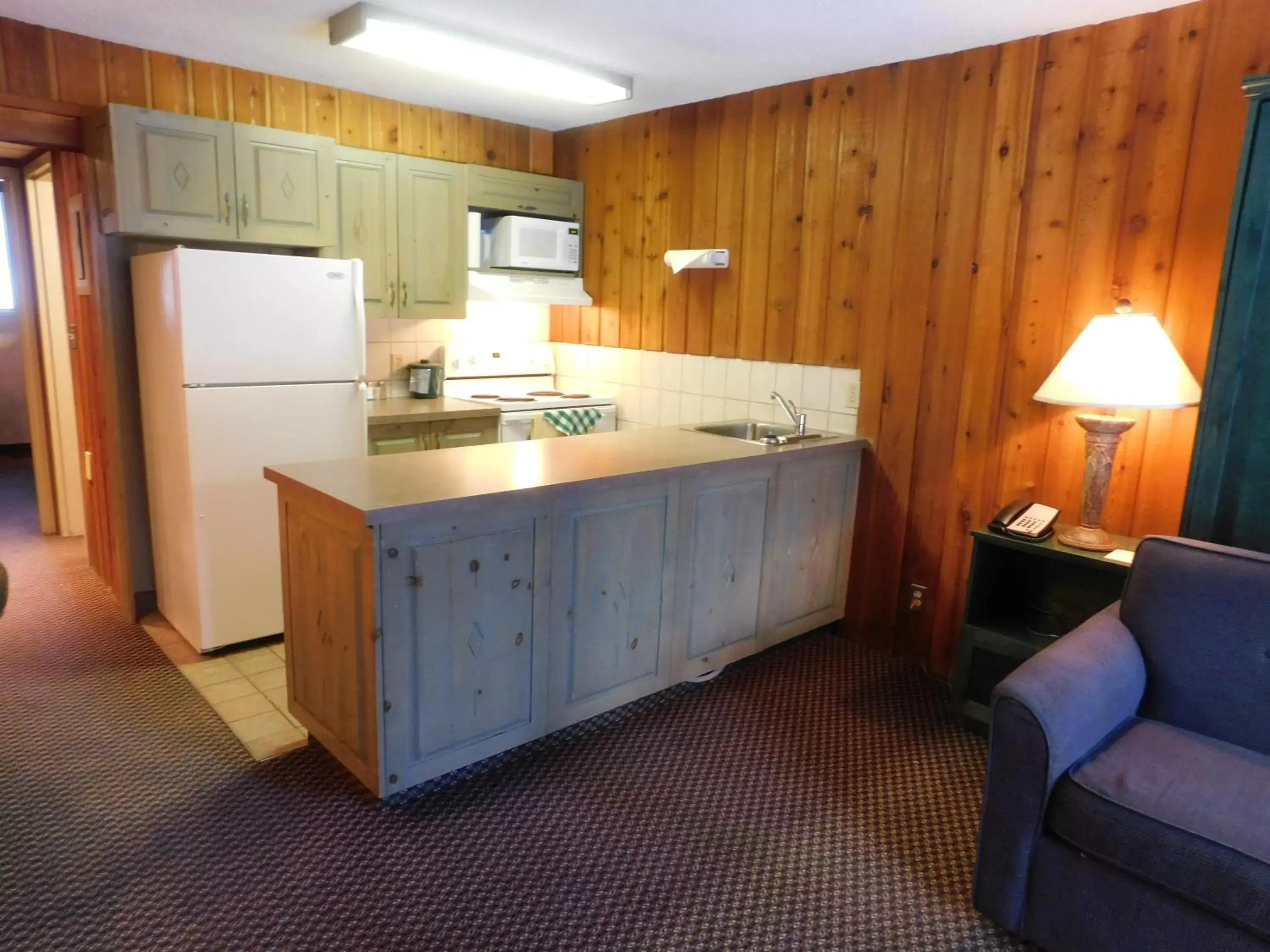 Kitchen or kitchenette in Douglas Fir Resort & Chalets