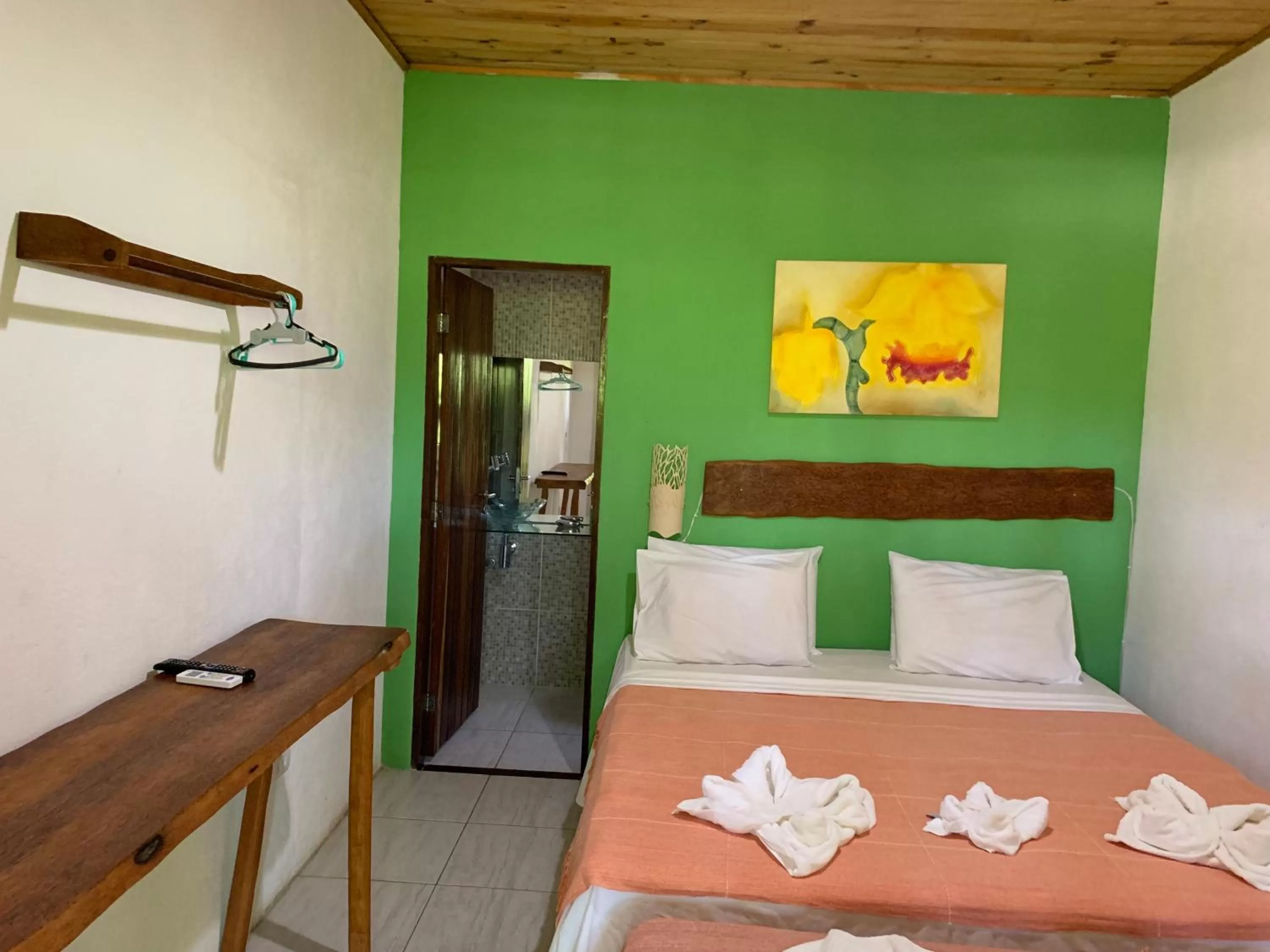 Bed in Pousada e Restaurante Encanto das Águas